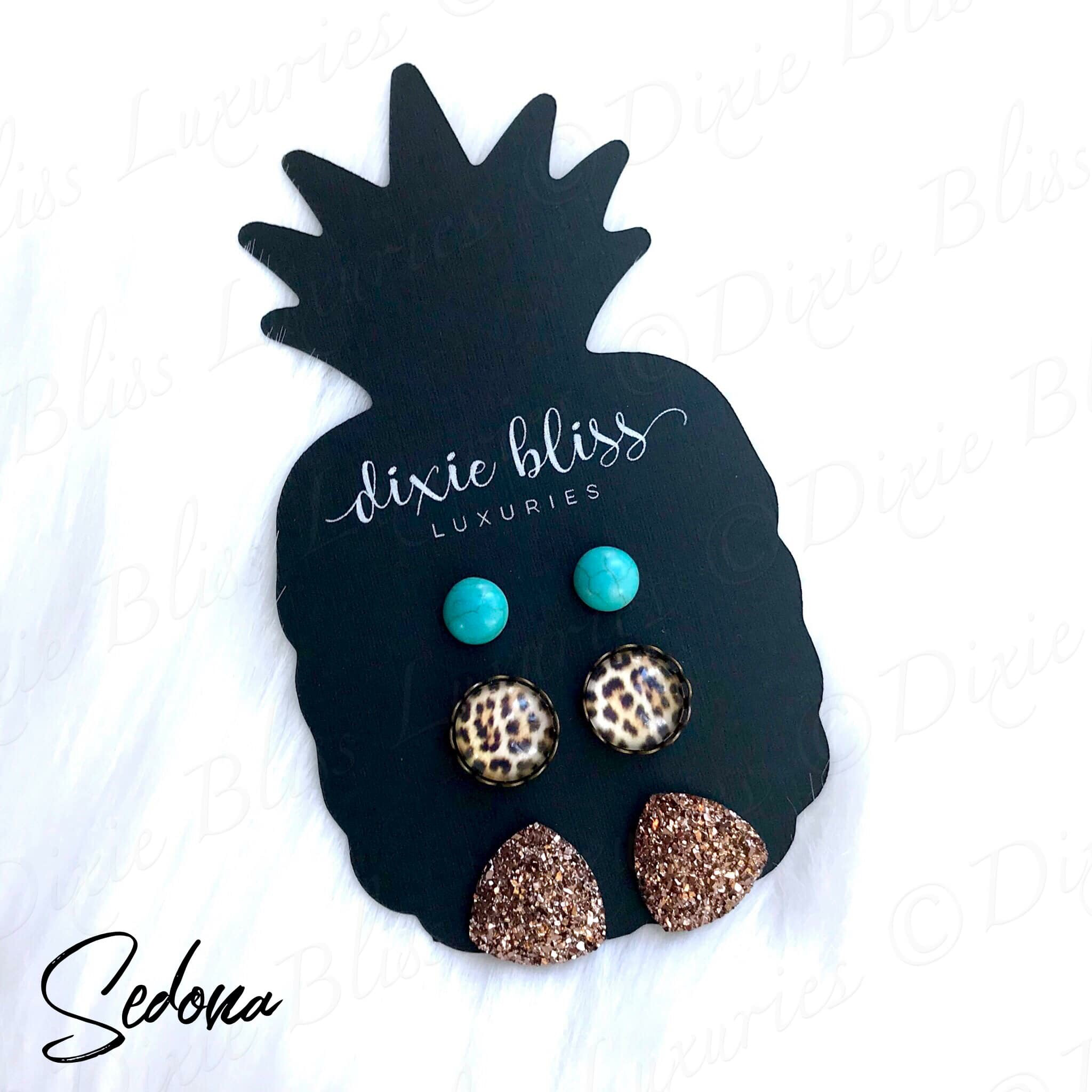 Dixie Luxuries - 3 Pack Earrings - various colors and styles