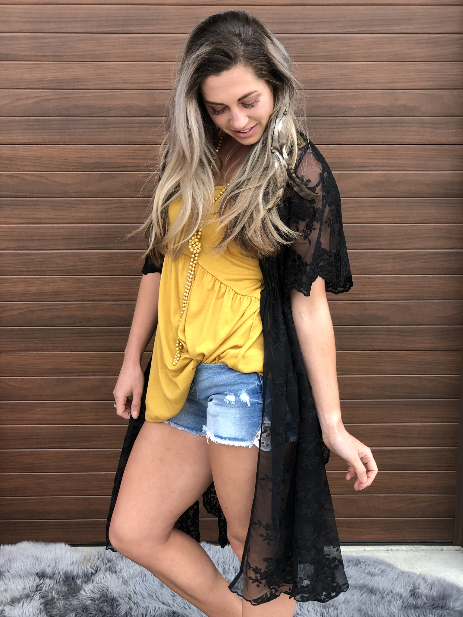 The Clara Lace Cardigan - Black