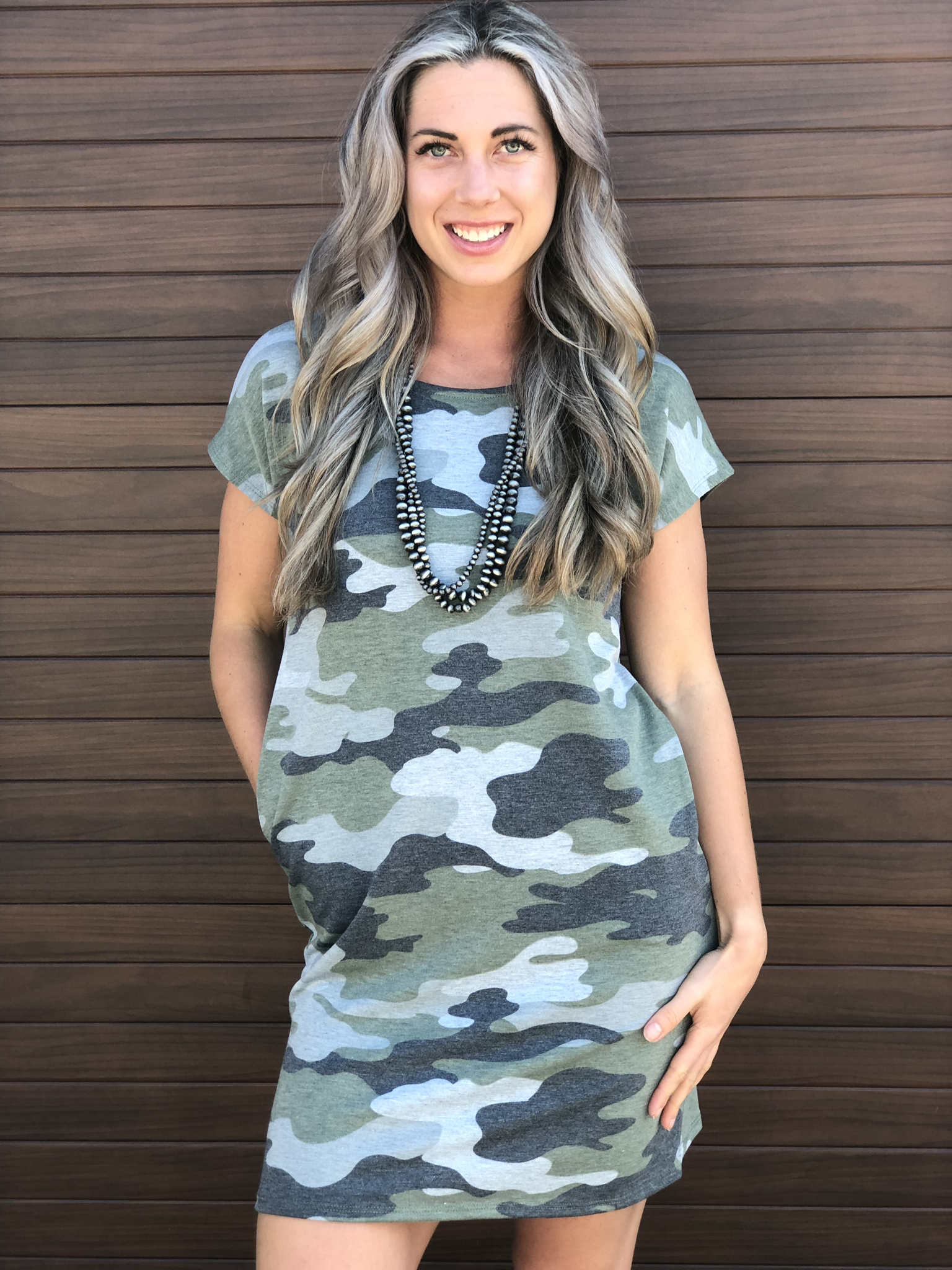 Camo Dress with Pockets 82928