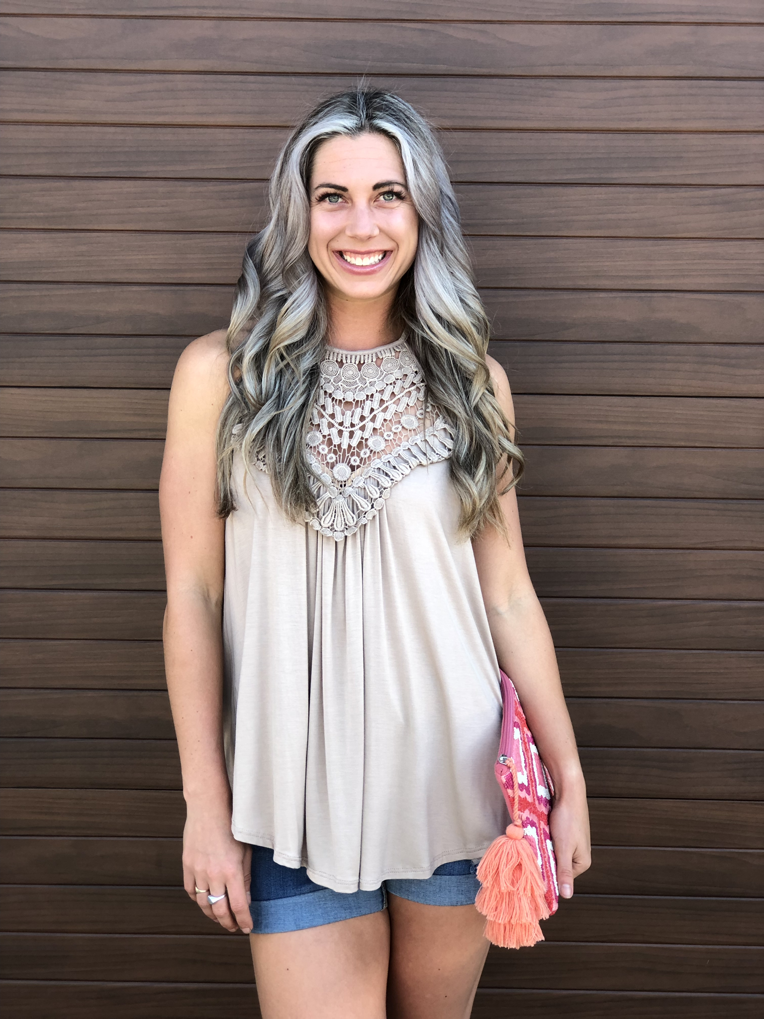The Caroline Tank - Beige 82966