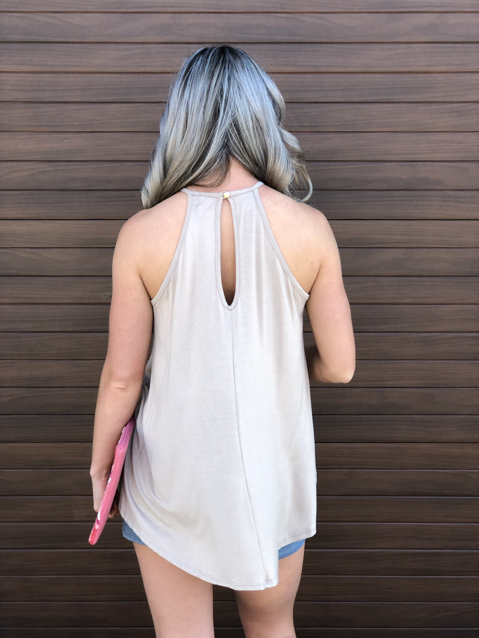 The Caroline Tank - Beige