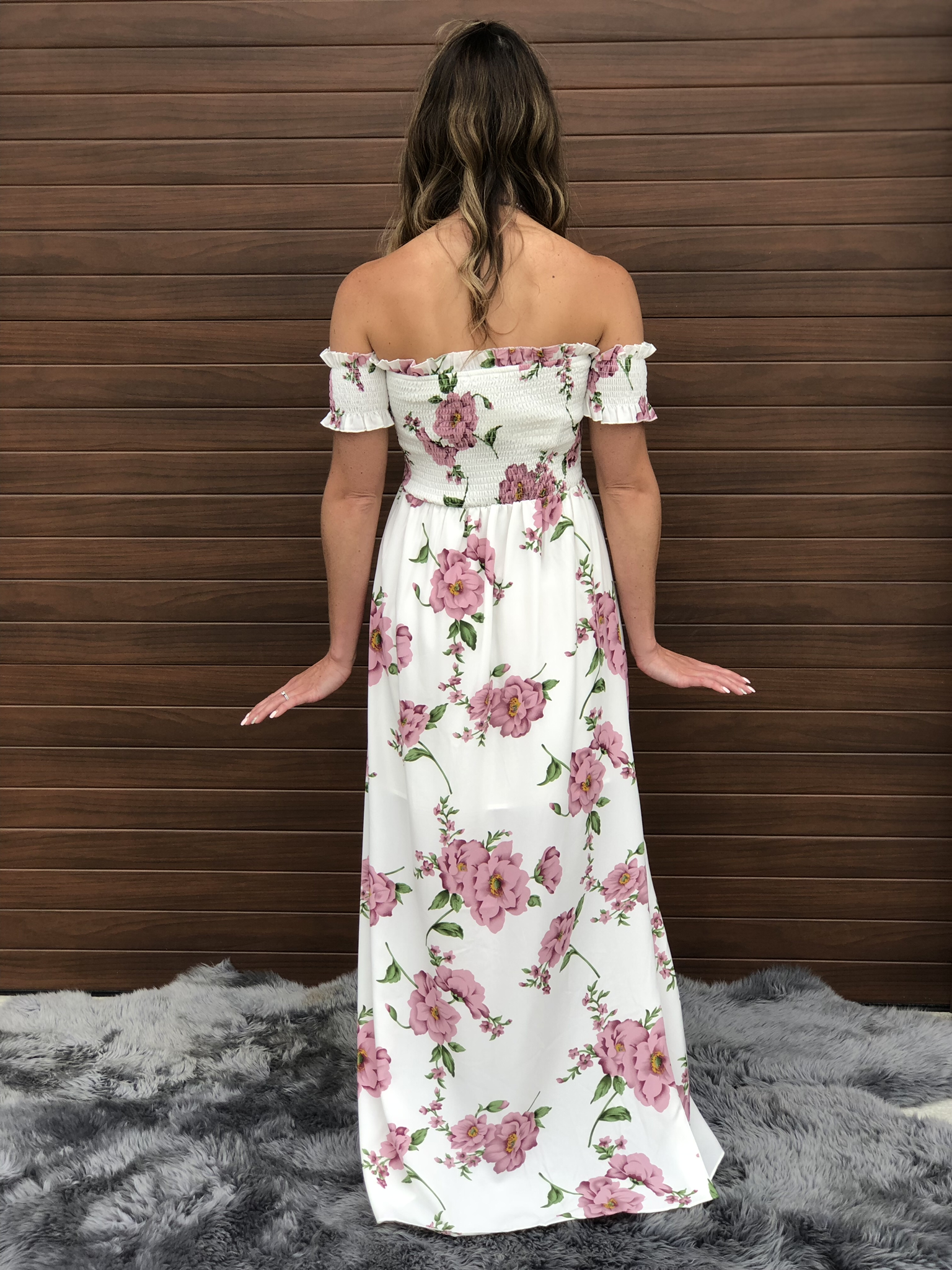 White Floral High Low Dress RESTOCK