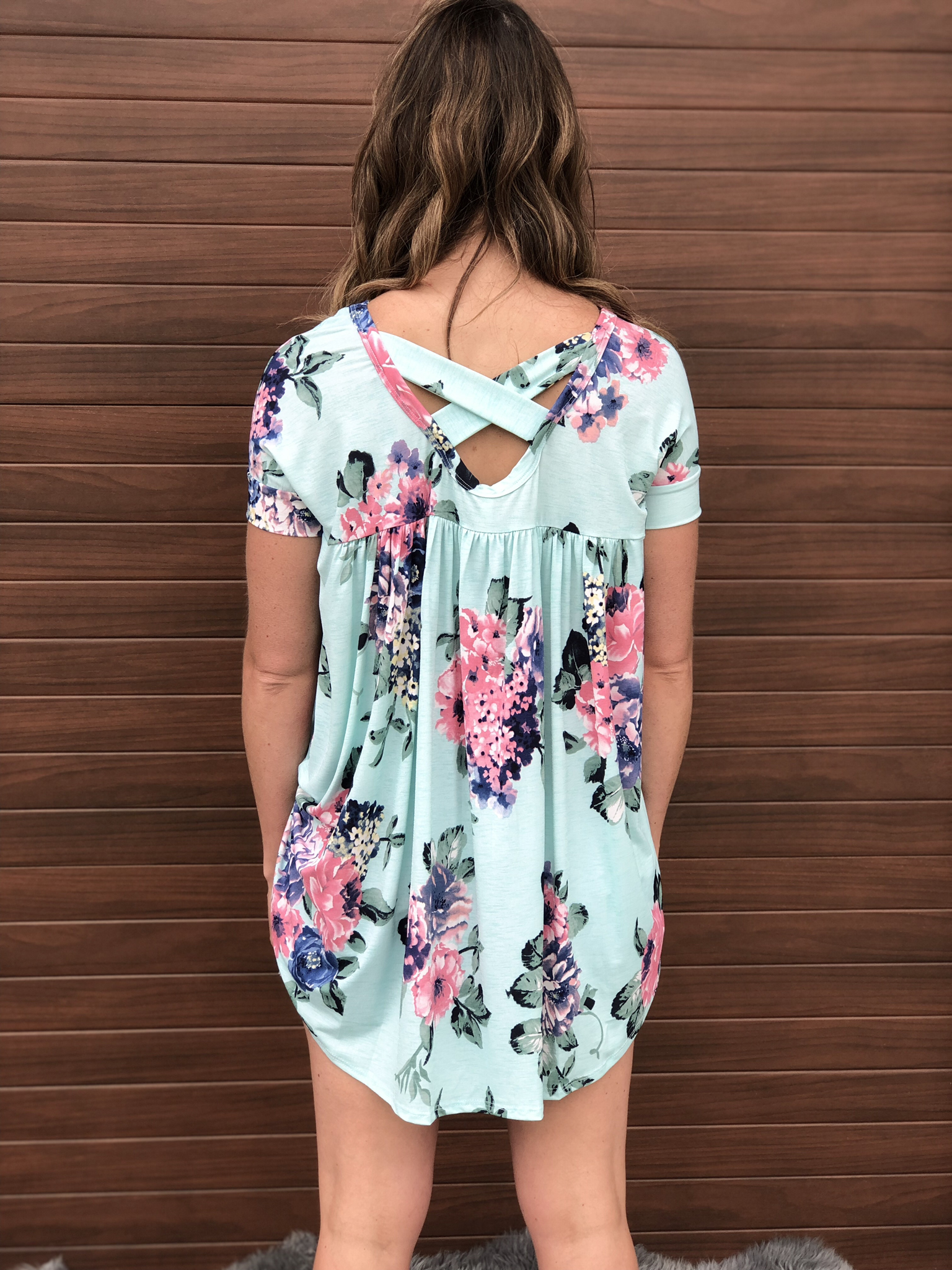 Floral Tunic - Mint