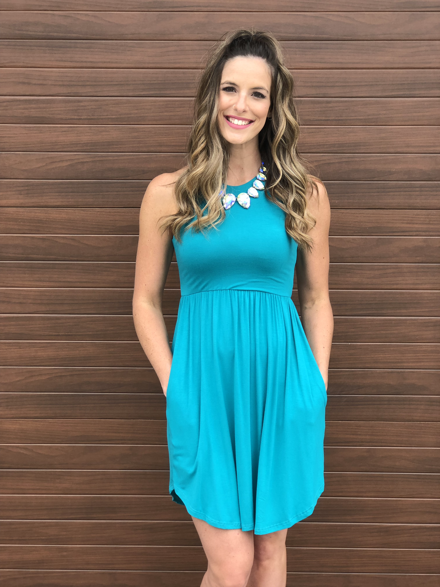 Teal Dress 83152