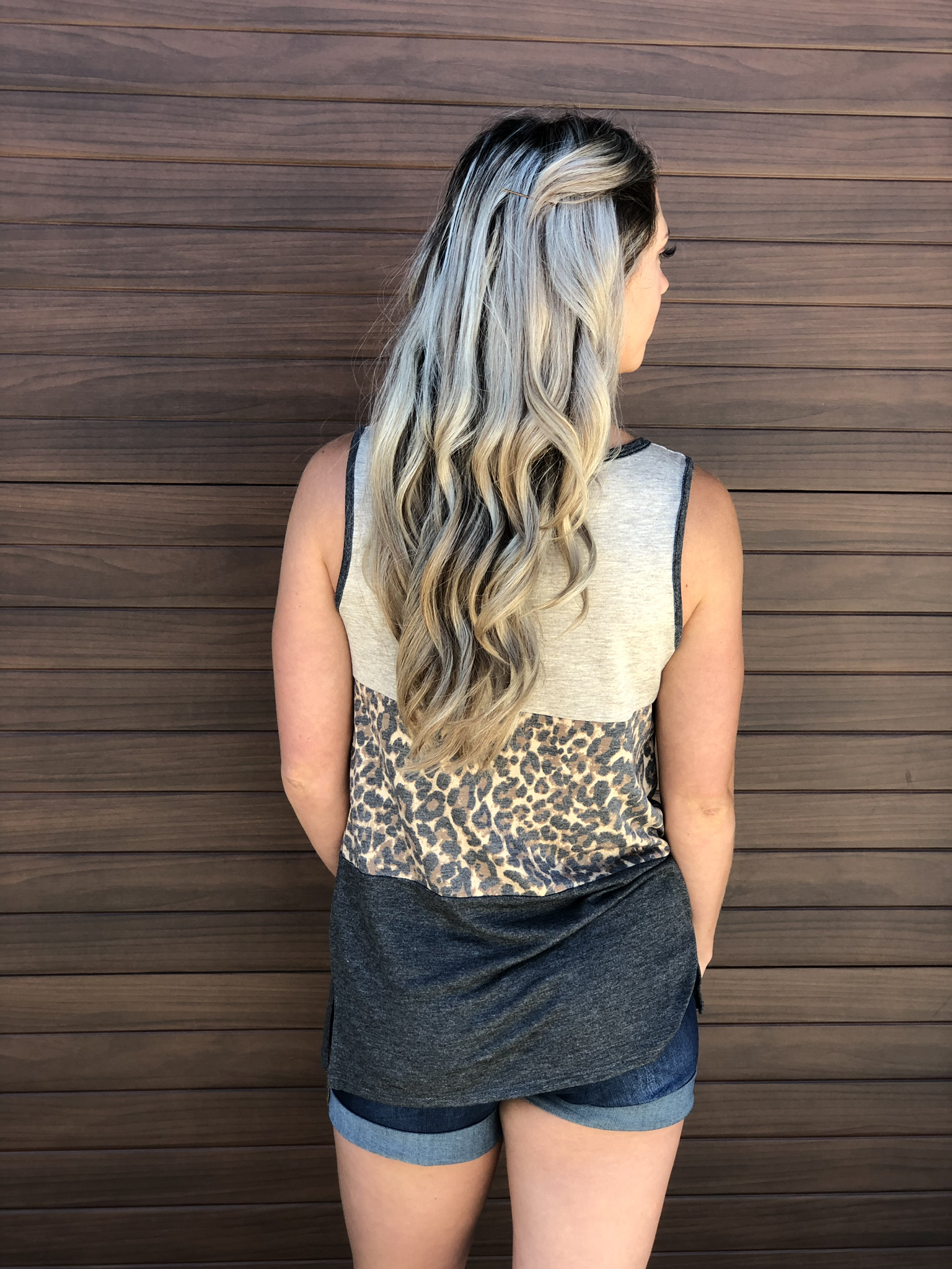 Animal Print Panel Tank