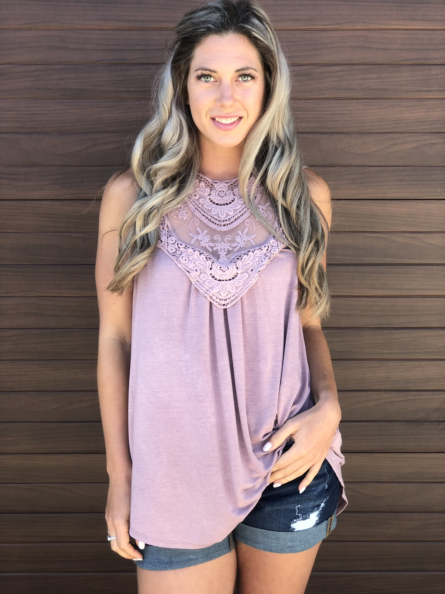 Antique Annie Tank - Blush 983262