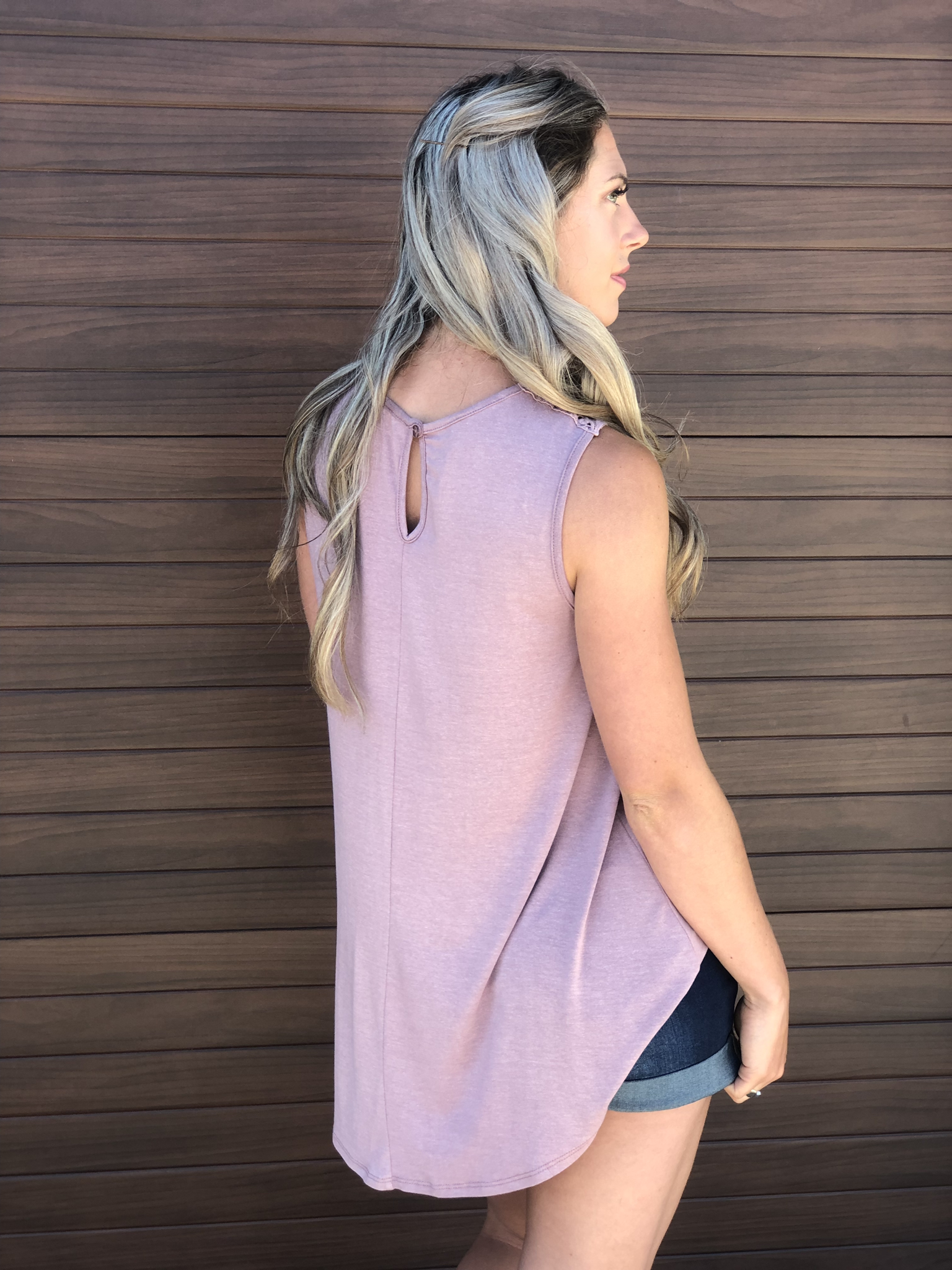 Antique Annie Tank - Blush