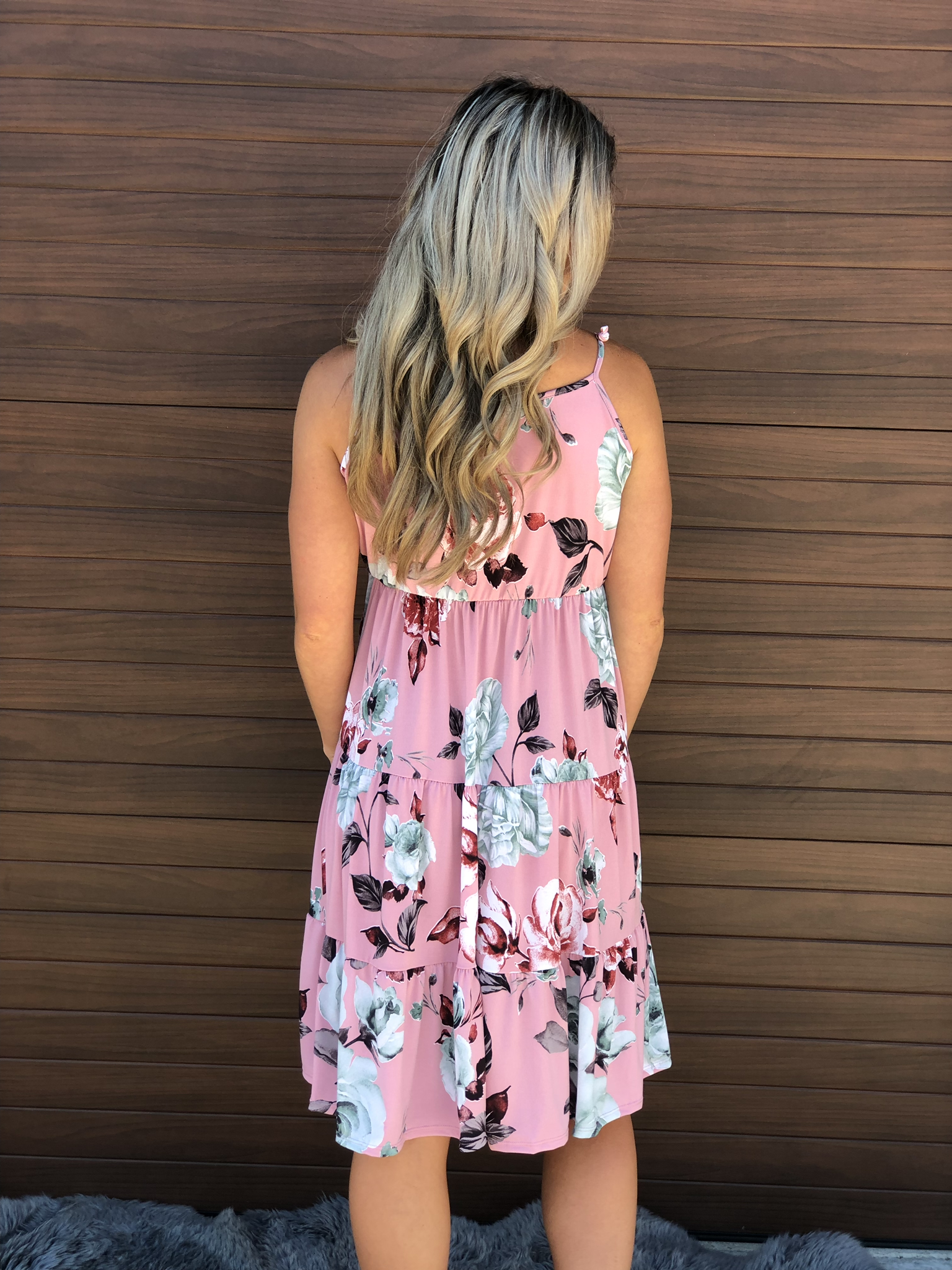 Pink Floral Dress