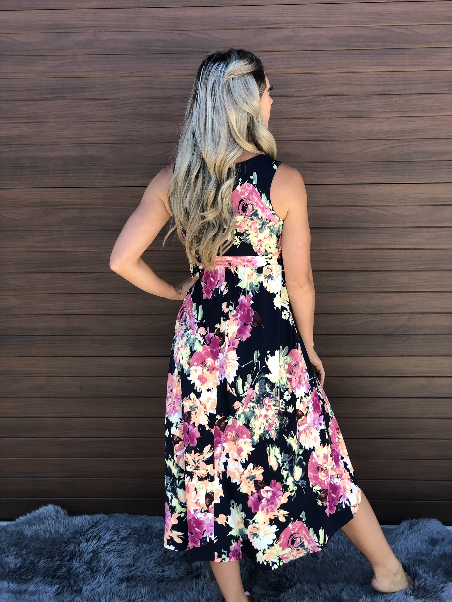 High Low Floral Dress