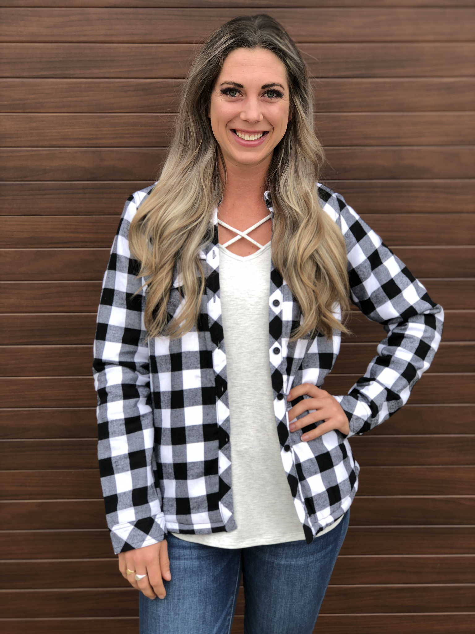 White Buffalo Plaid Jacket