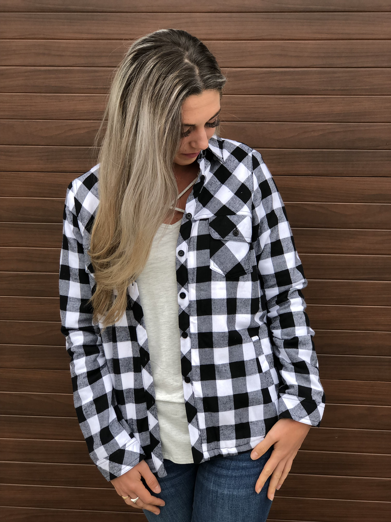 White Buffalo Plaid Jacket