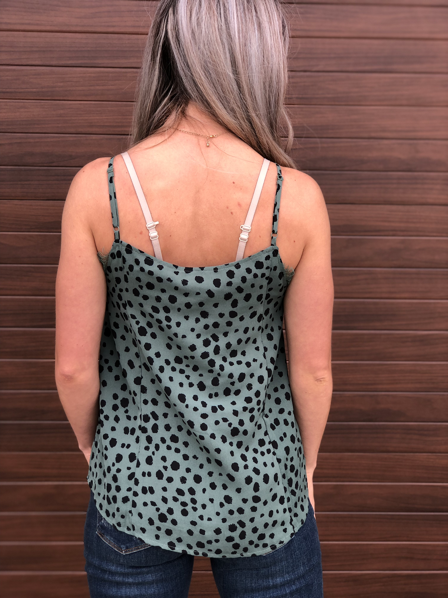 Mint Lace Dalmatian Cami