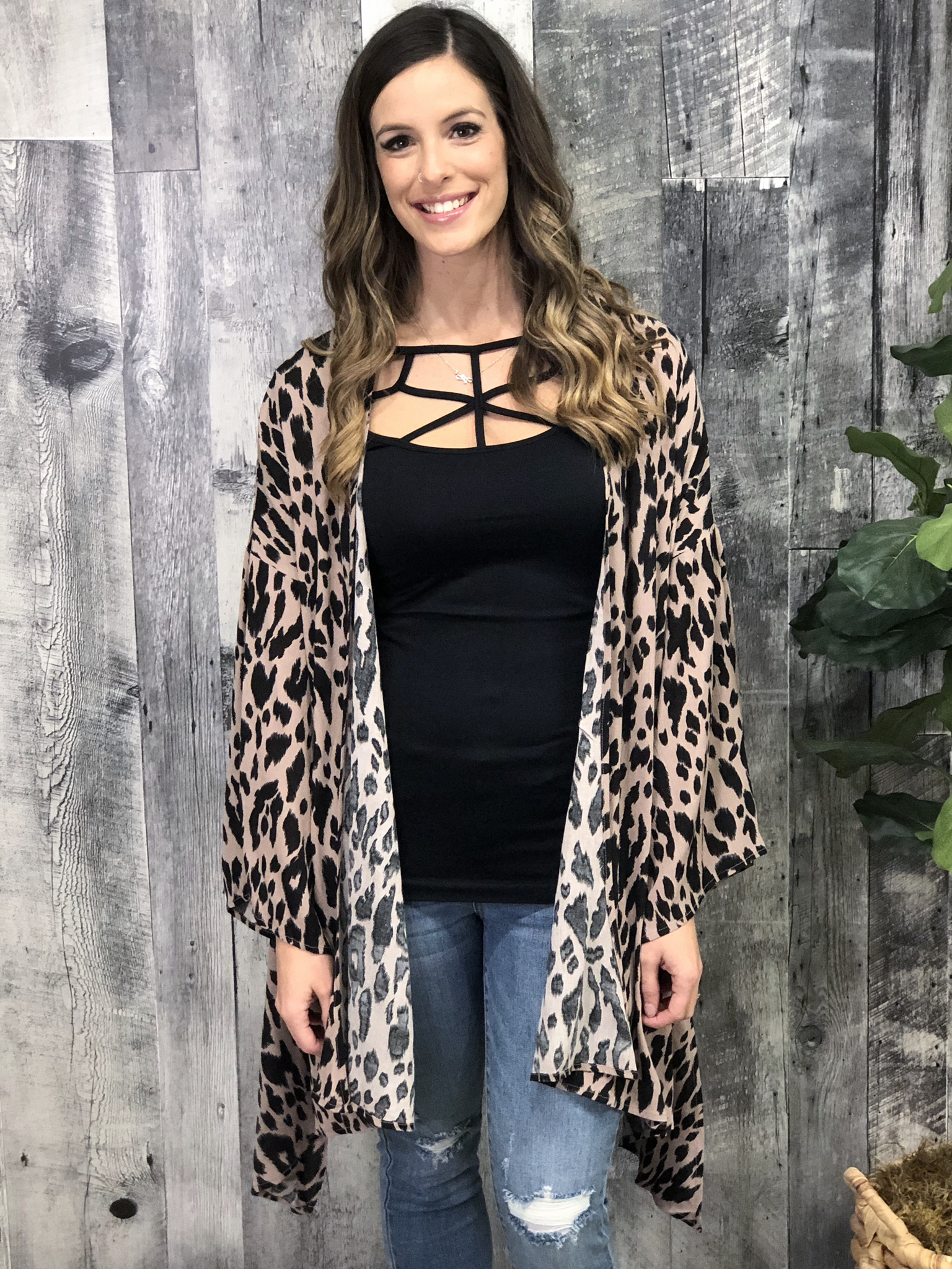 Cheetah Blush Kimono 983868