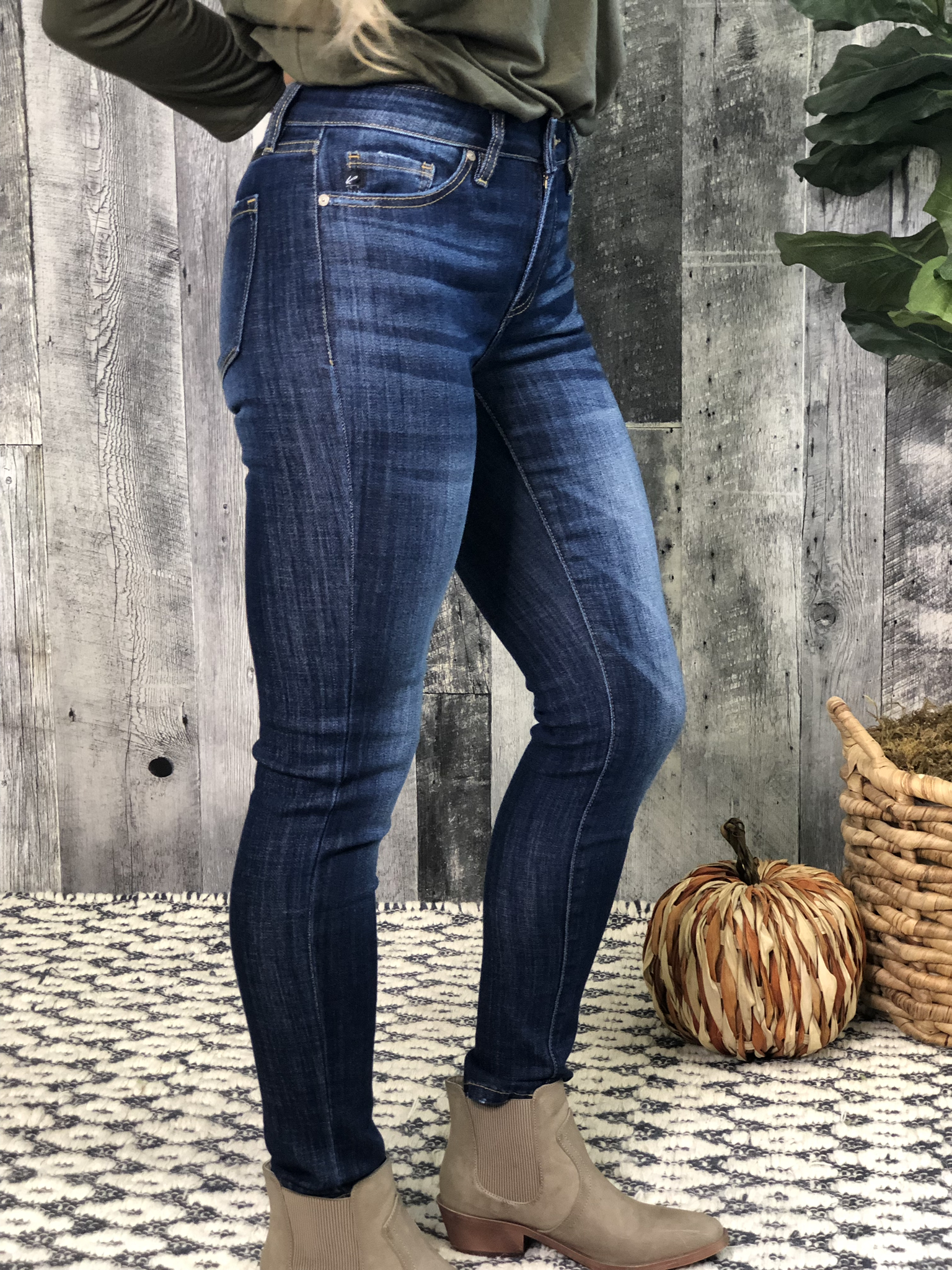 Kan Can Dark Wash Skinny Jean