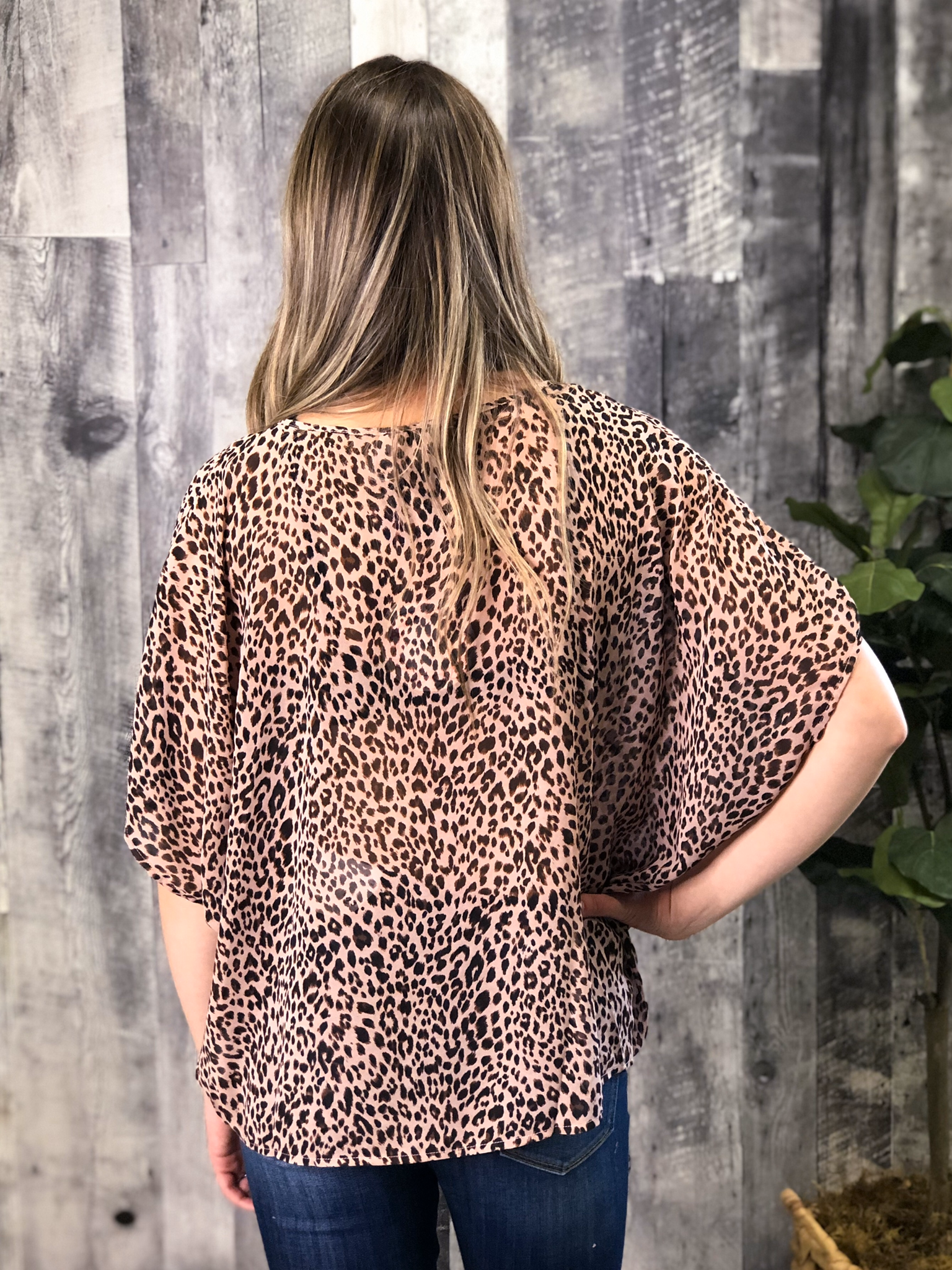 Blush Animal Print Blouse