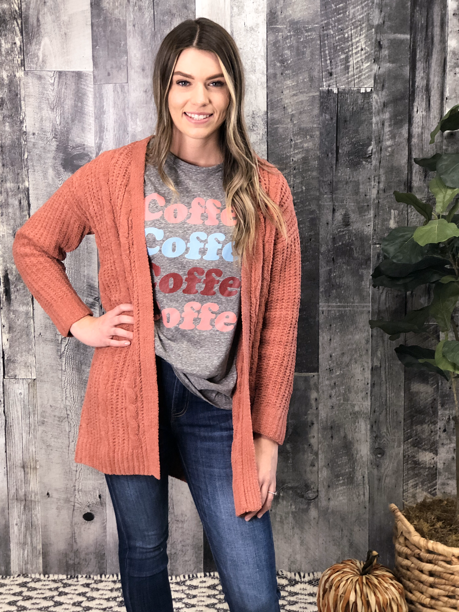 Apricot Sweater Cardigan 84014