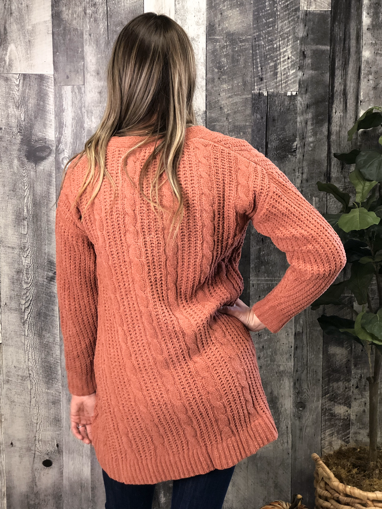 Apricot Sweater Cardigan
