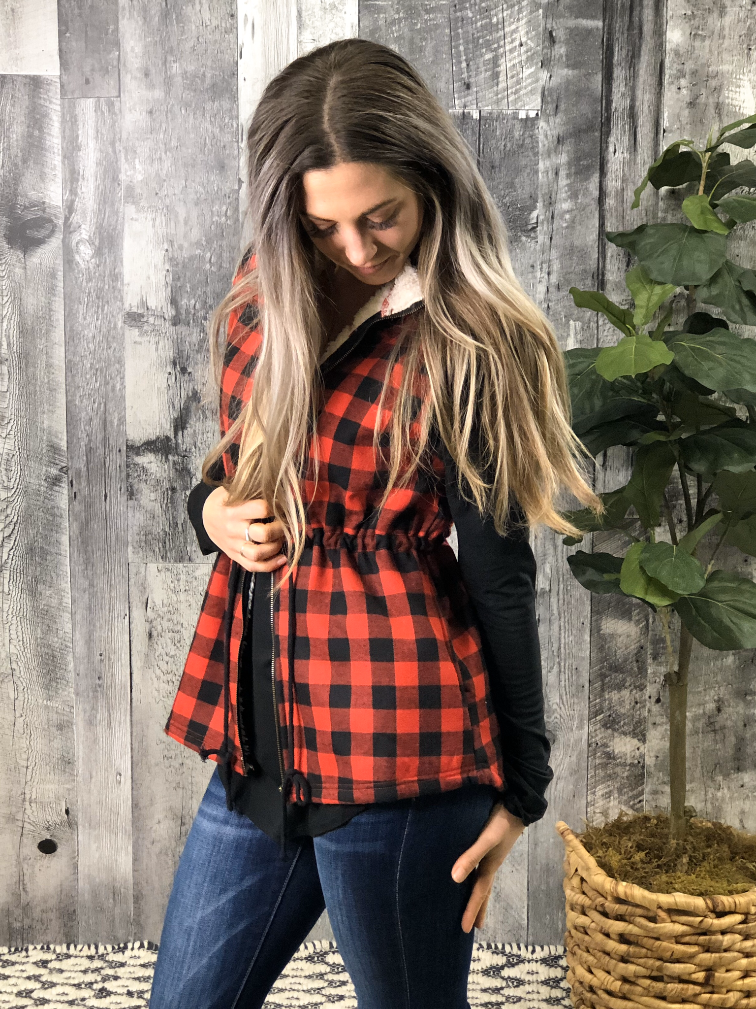 Red Buffalo Plaid Vest