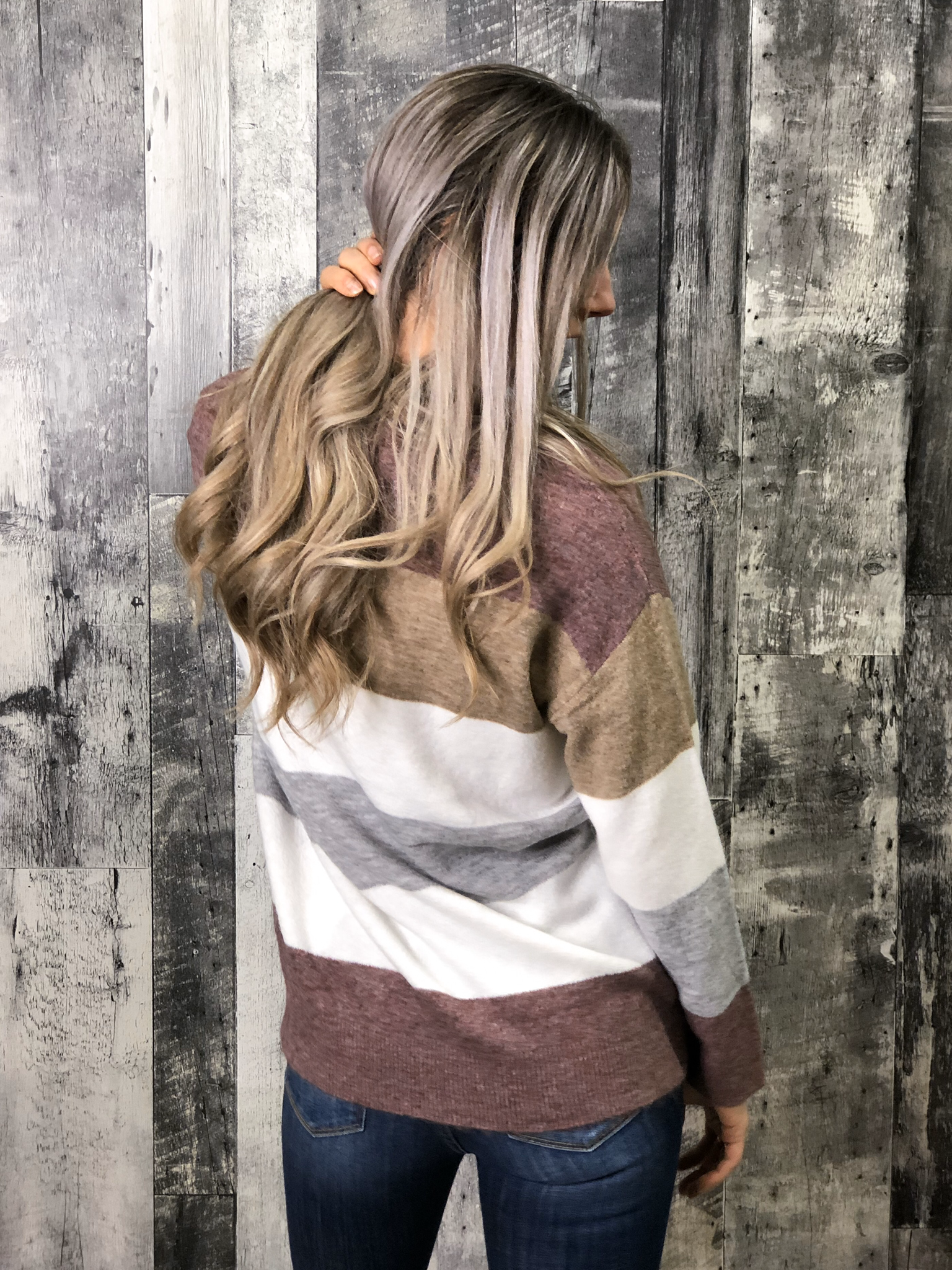 Winter Air Striped Sweater