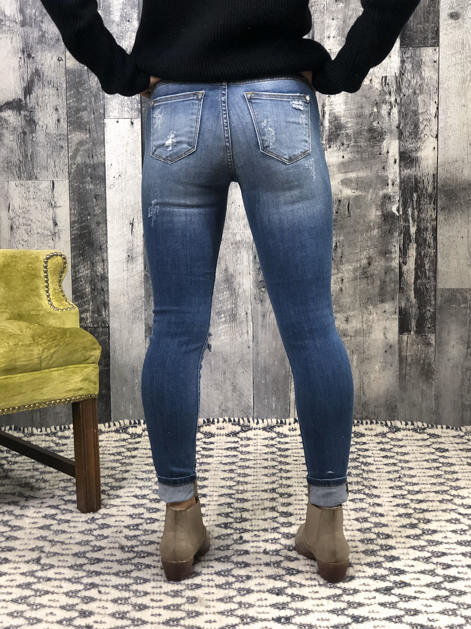 JUDY BLUE Cheetah Skinny Jean