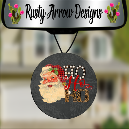 Round Christmas Car Air Fresheners - 2 Styles and Scents F1