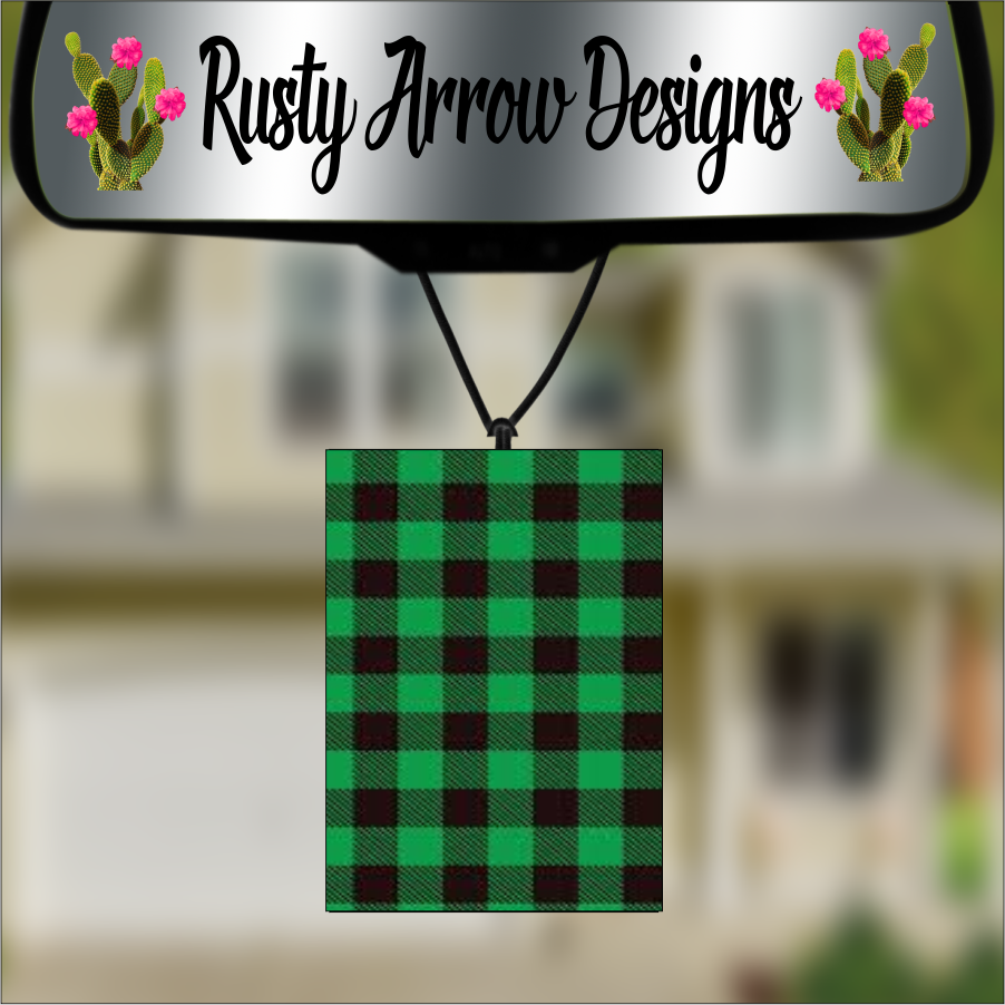 Buffalo Plaid Air Fresheners - 2 options F3