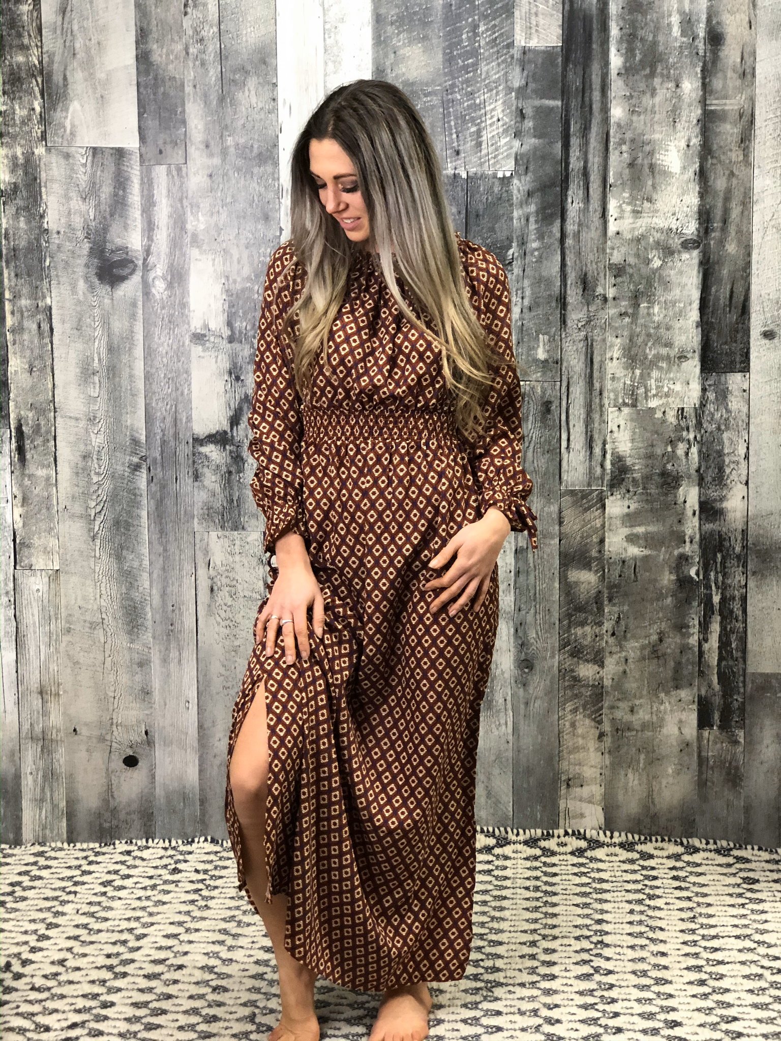 Print Maxi Dress 984538