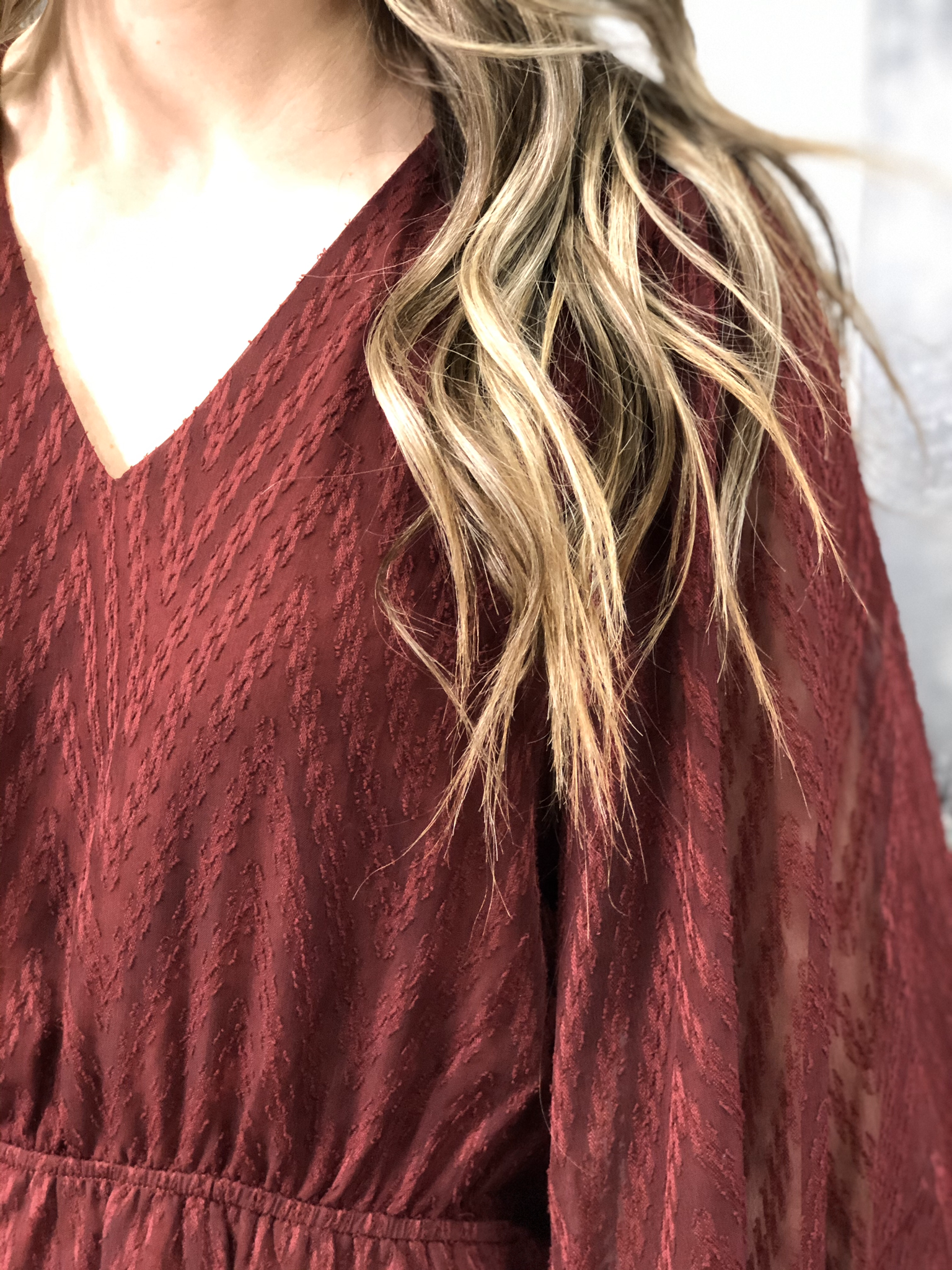 Cranberry Textured Dress