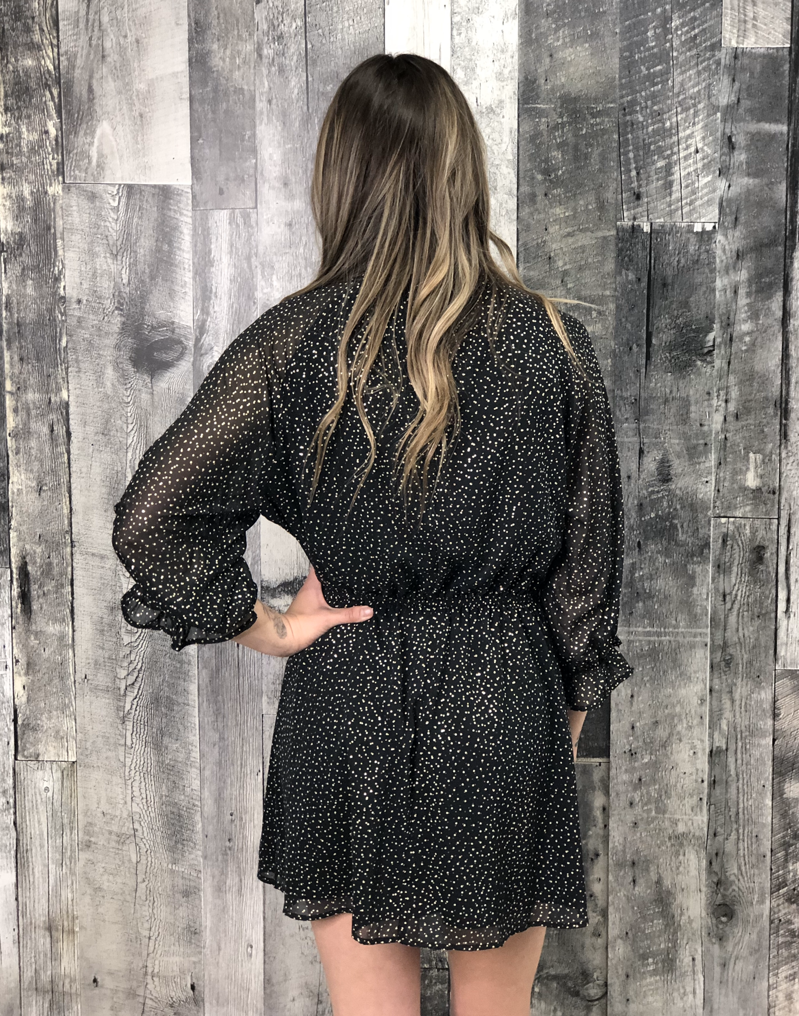 New Year Sparkle Dot Dress