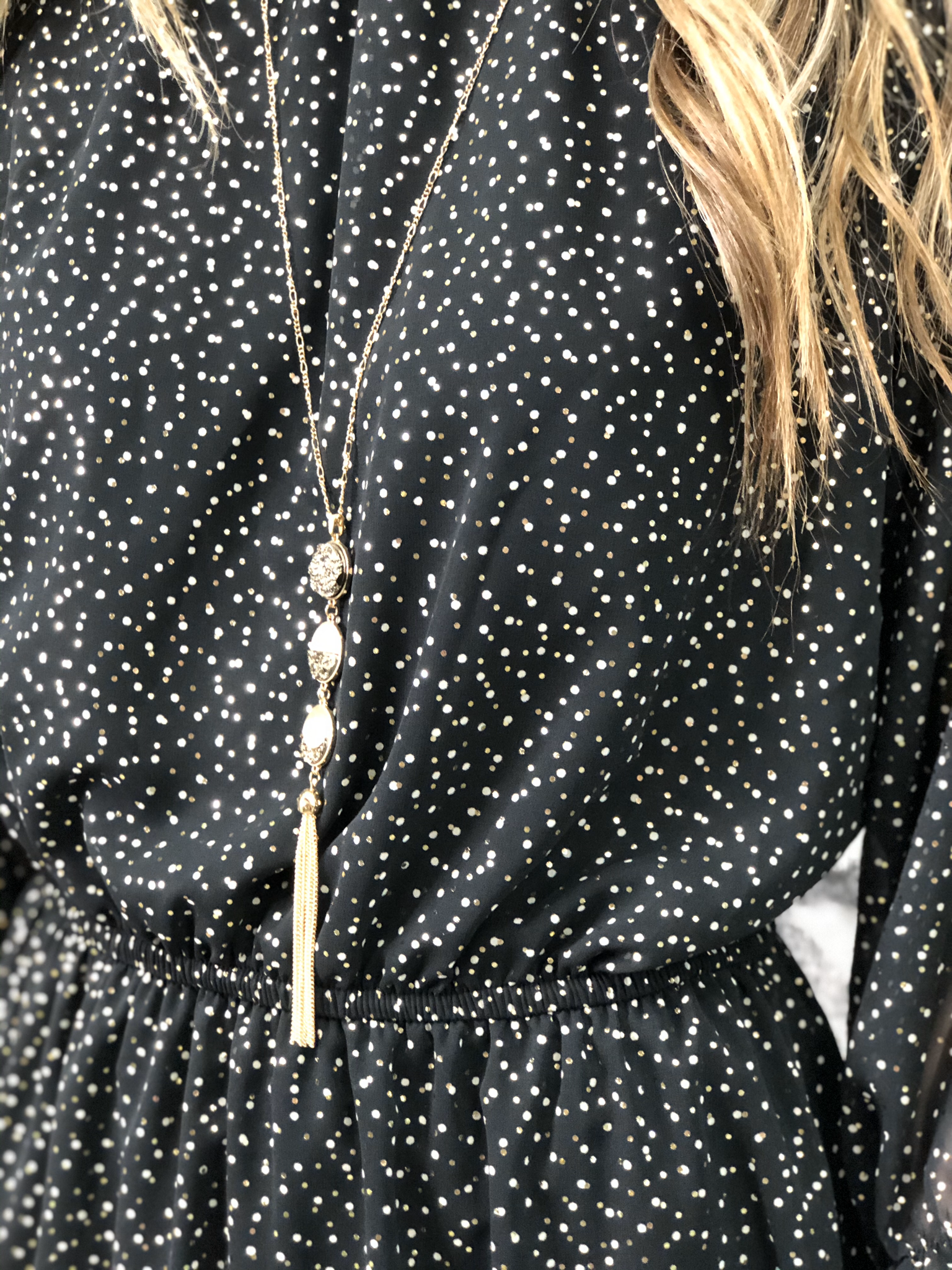 New Year Sparkle Dot Dress