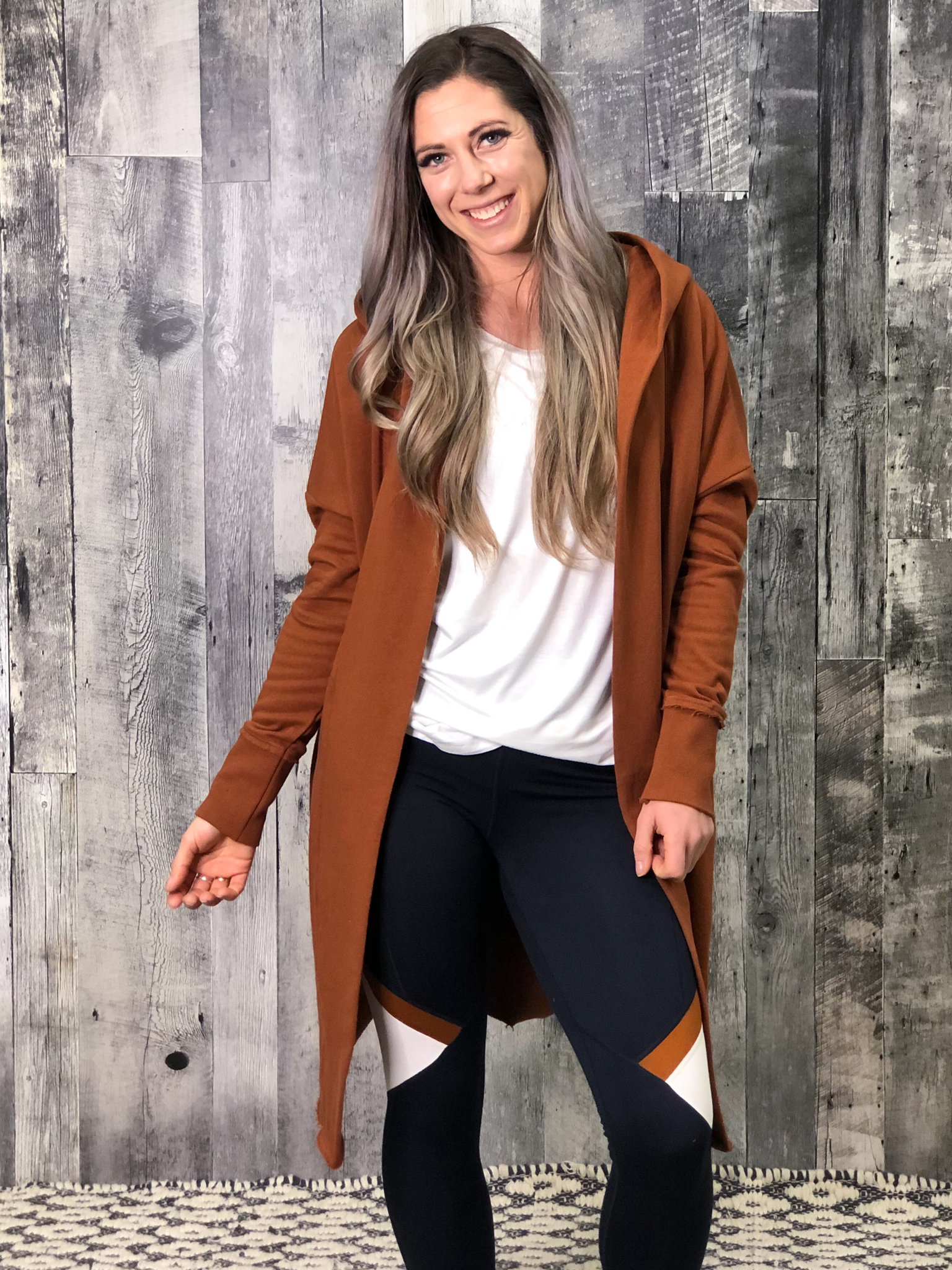 Long Athletic Shrug - Rust 84669