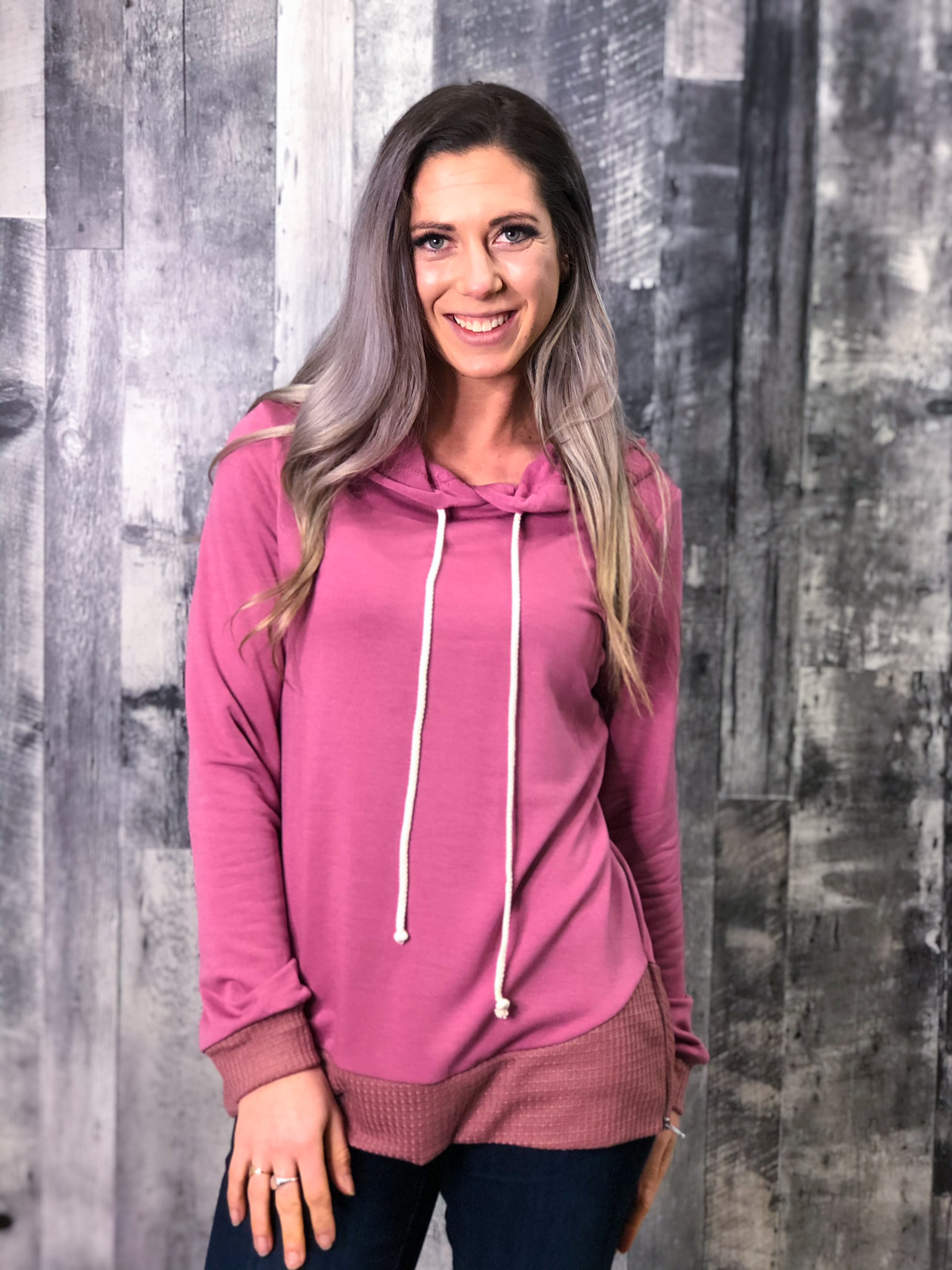 Mauve Lightweight Hoodie 84656