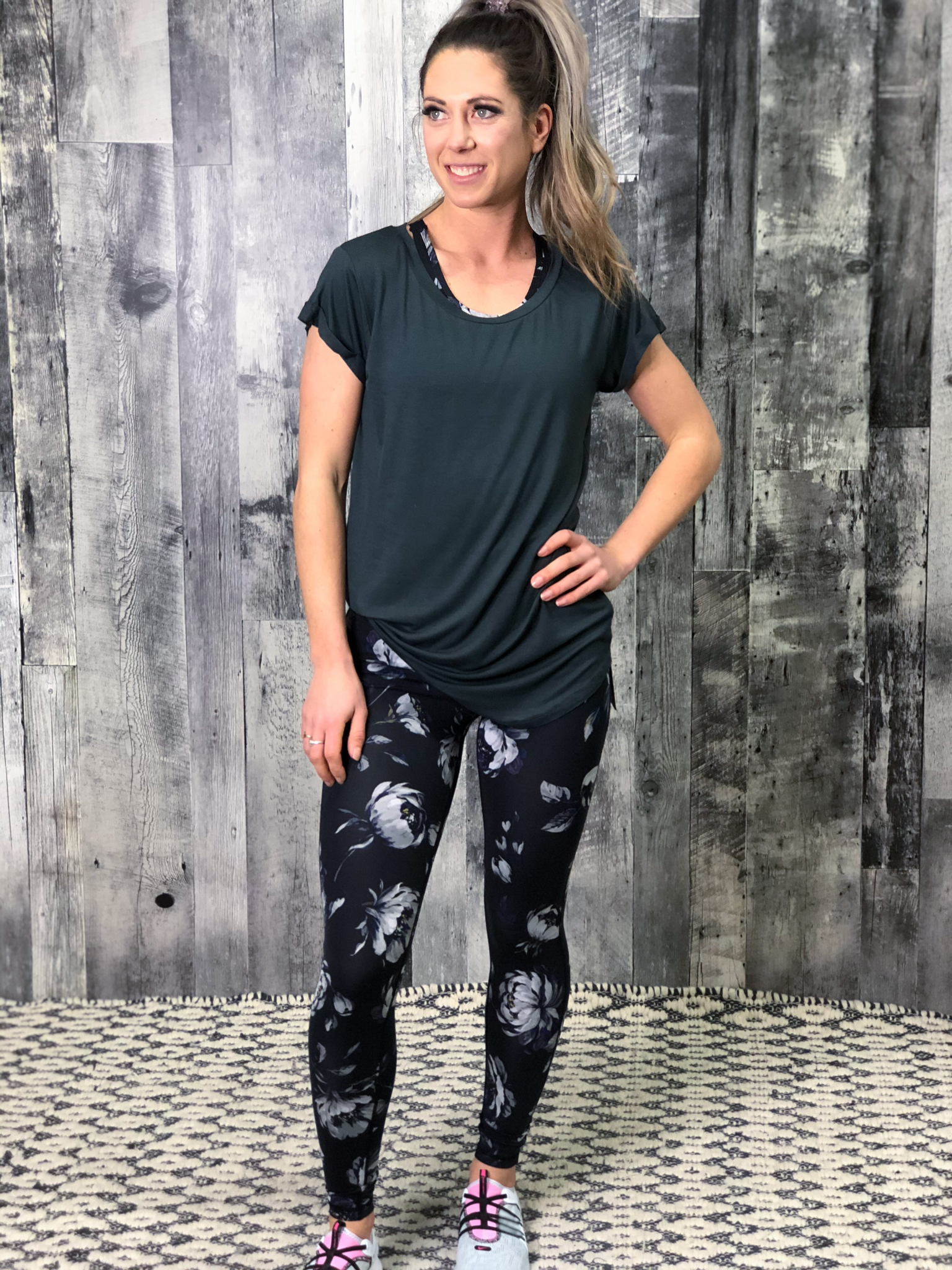 Athletic Legging - Floral