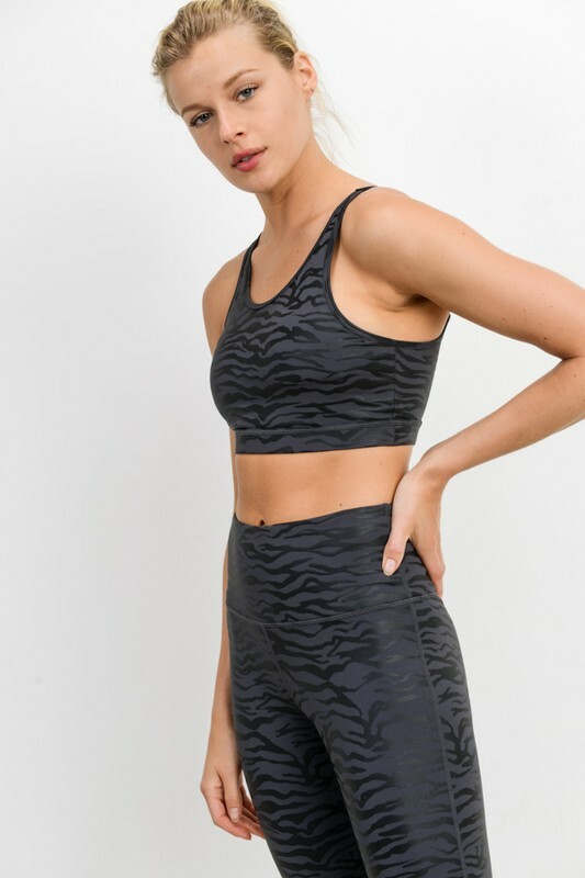 Athletic Bra - Animal Print