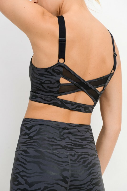 Athletic Bra - Animal Print