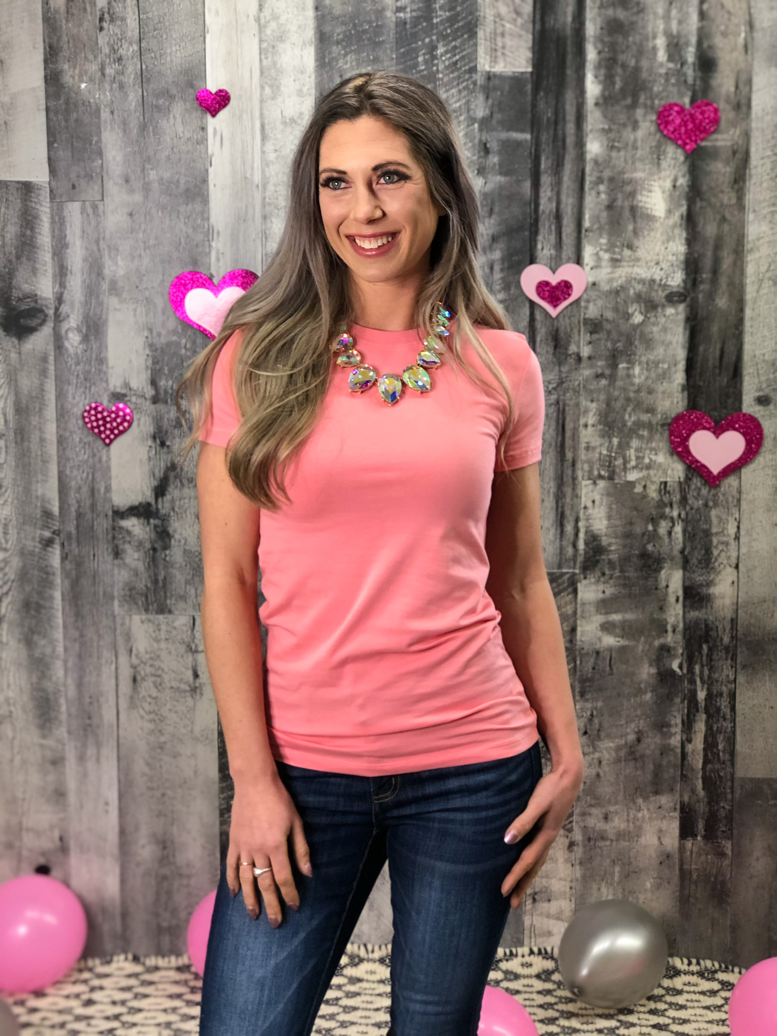 Hot Pink Fitted Tee