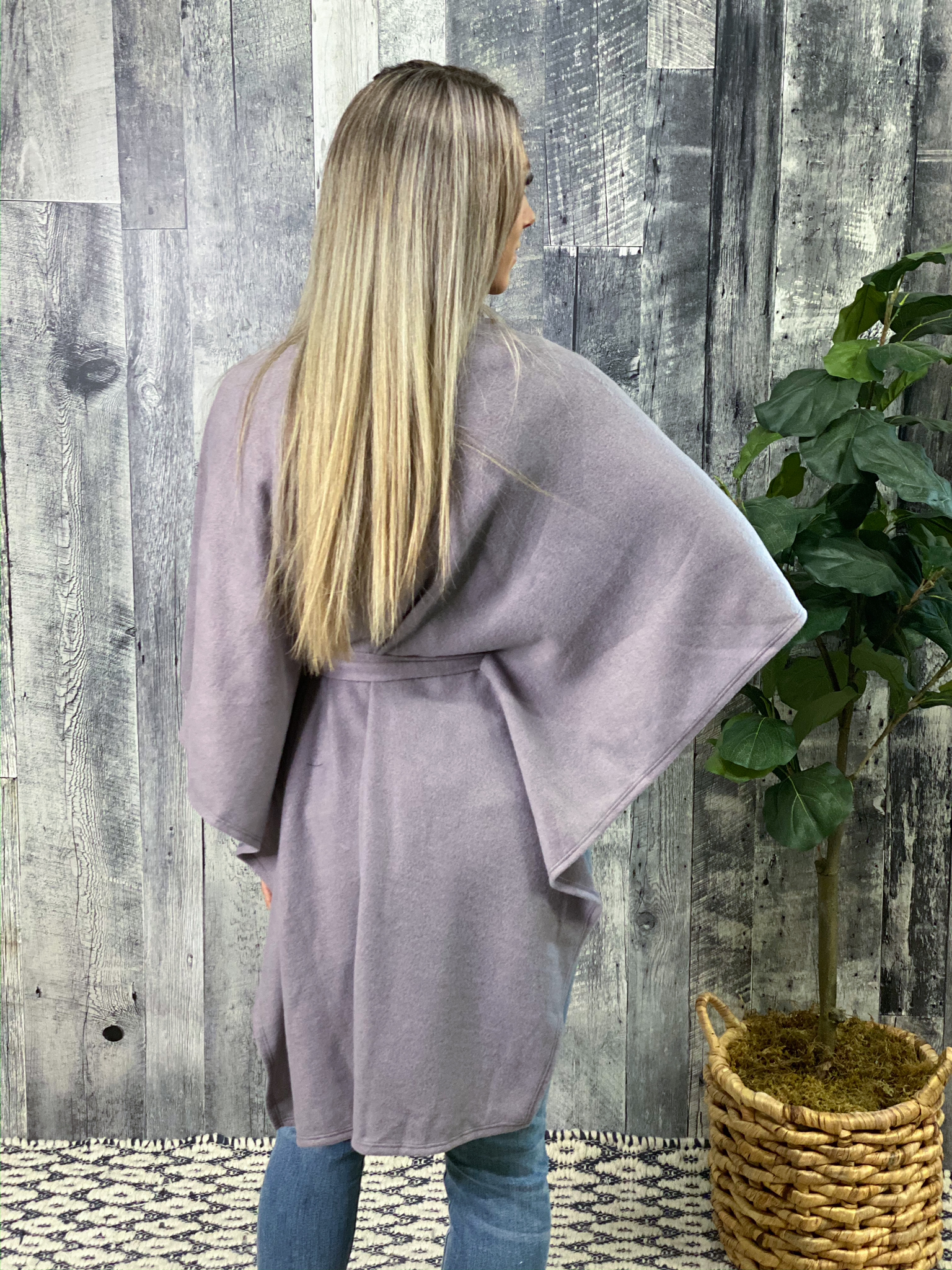 Lavender Cape Poncho