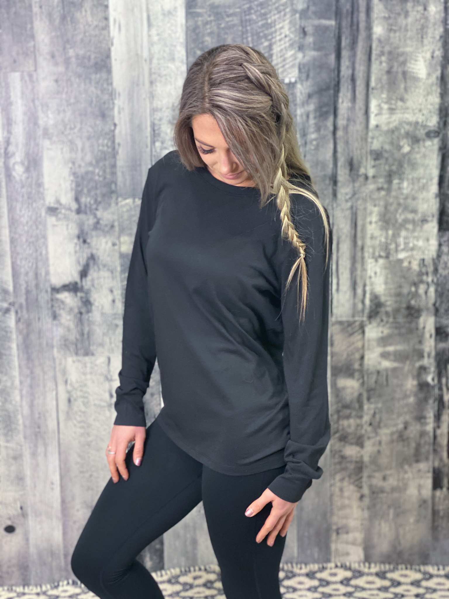 Athleisure Strappy Back Long Sleeve