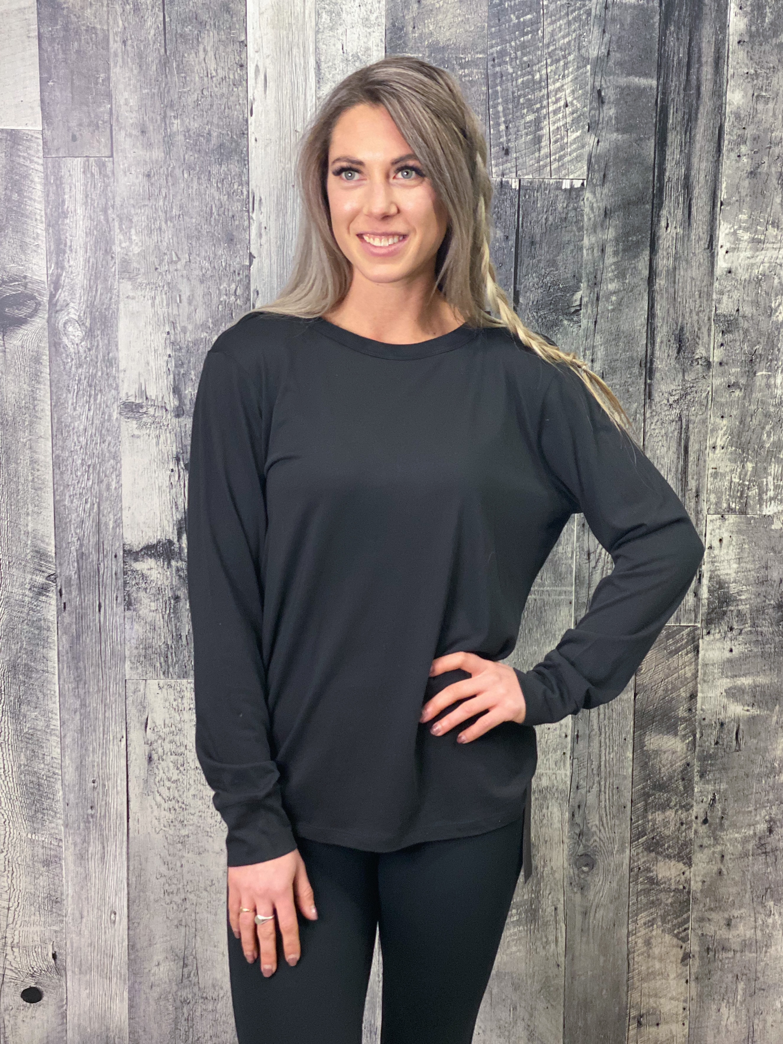 Athleisure Strappy Back Long Sleeve