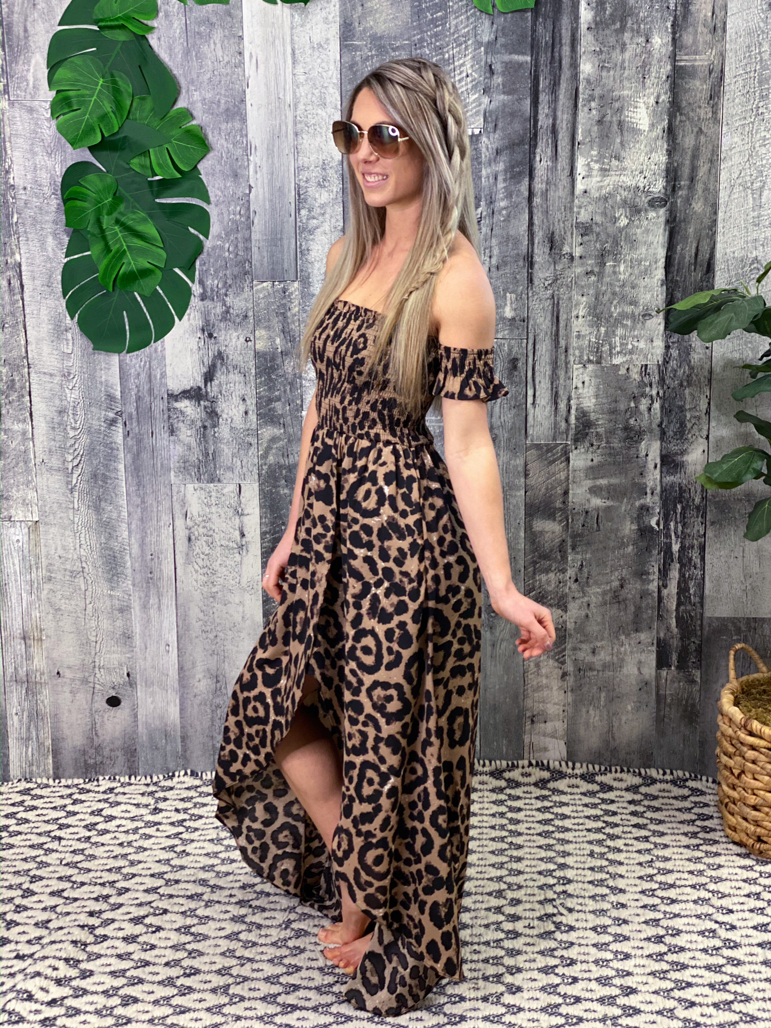 Cheetah High Low Dress
