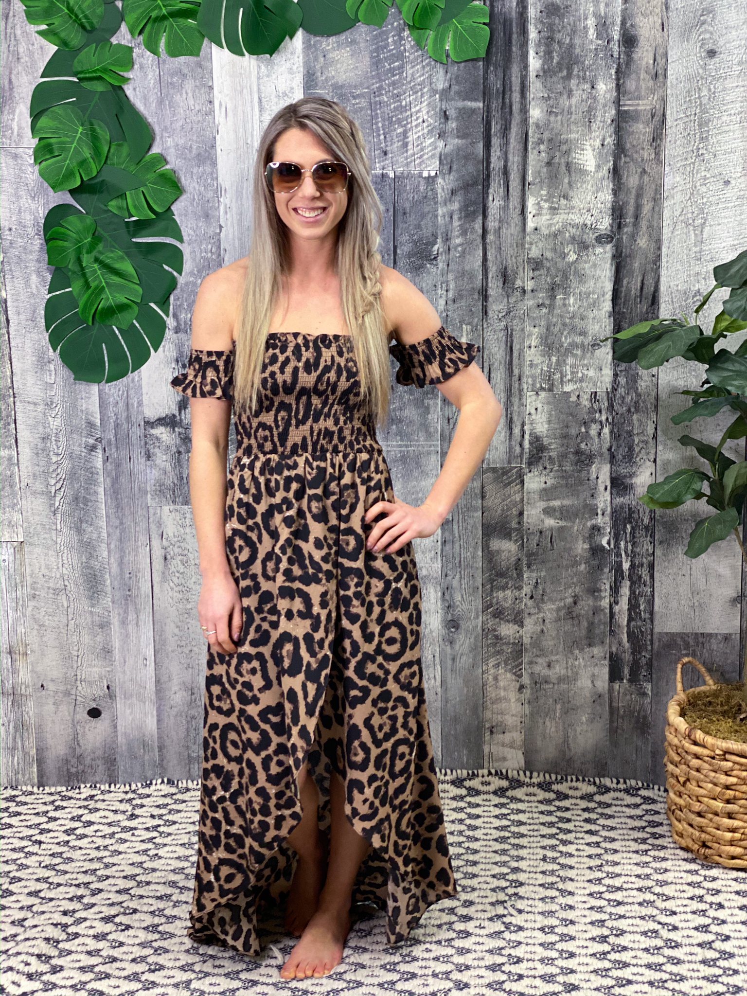 Cheetah High Low Dress 2A48