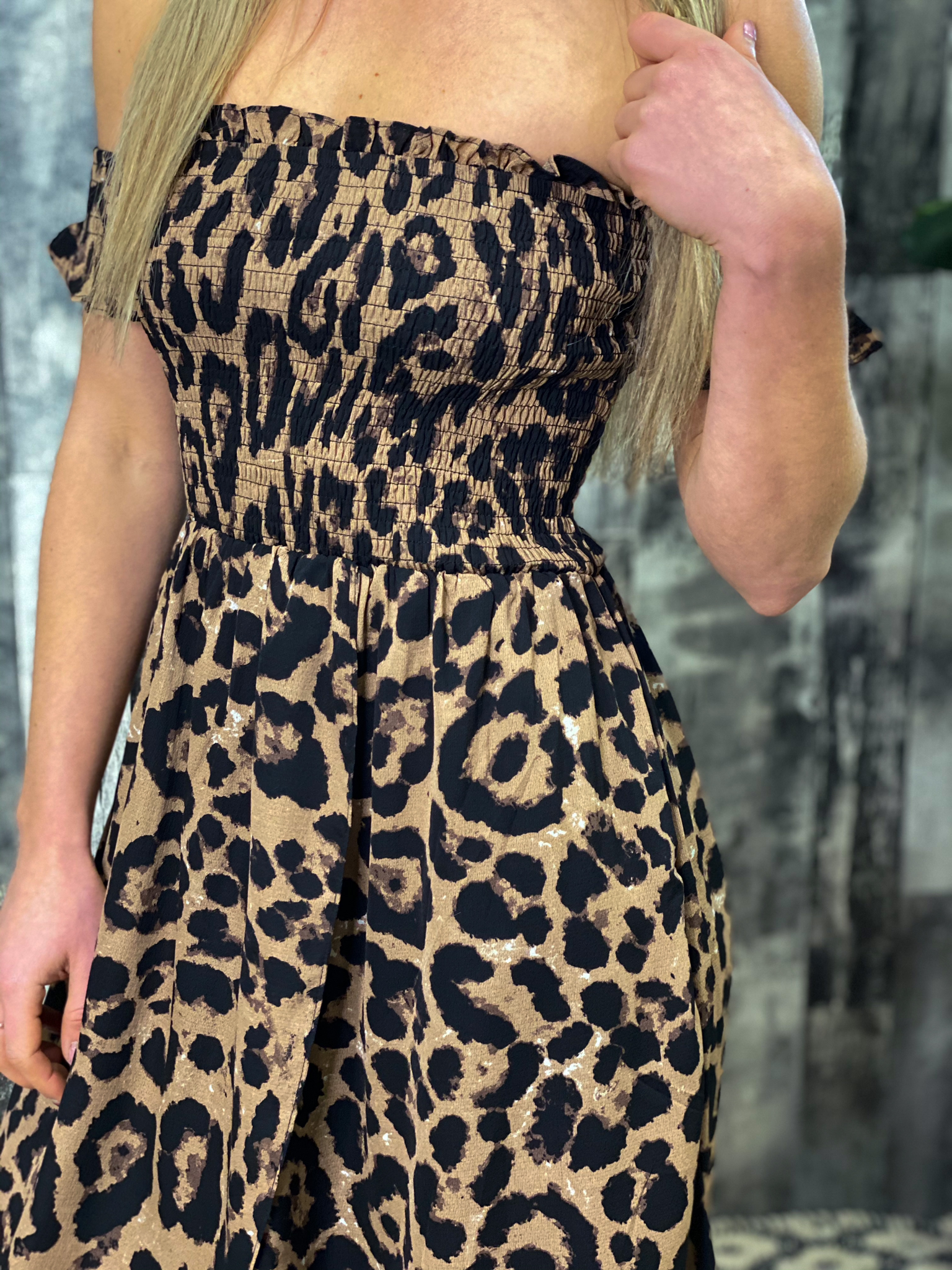 Cheetah High Low Dress