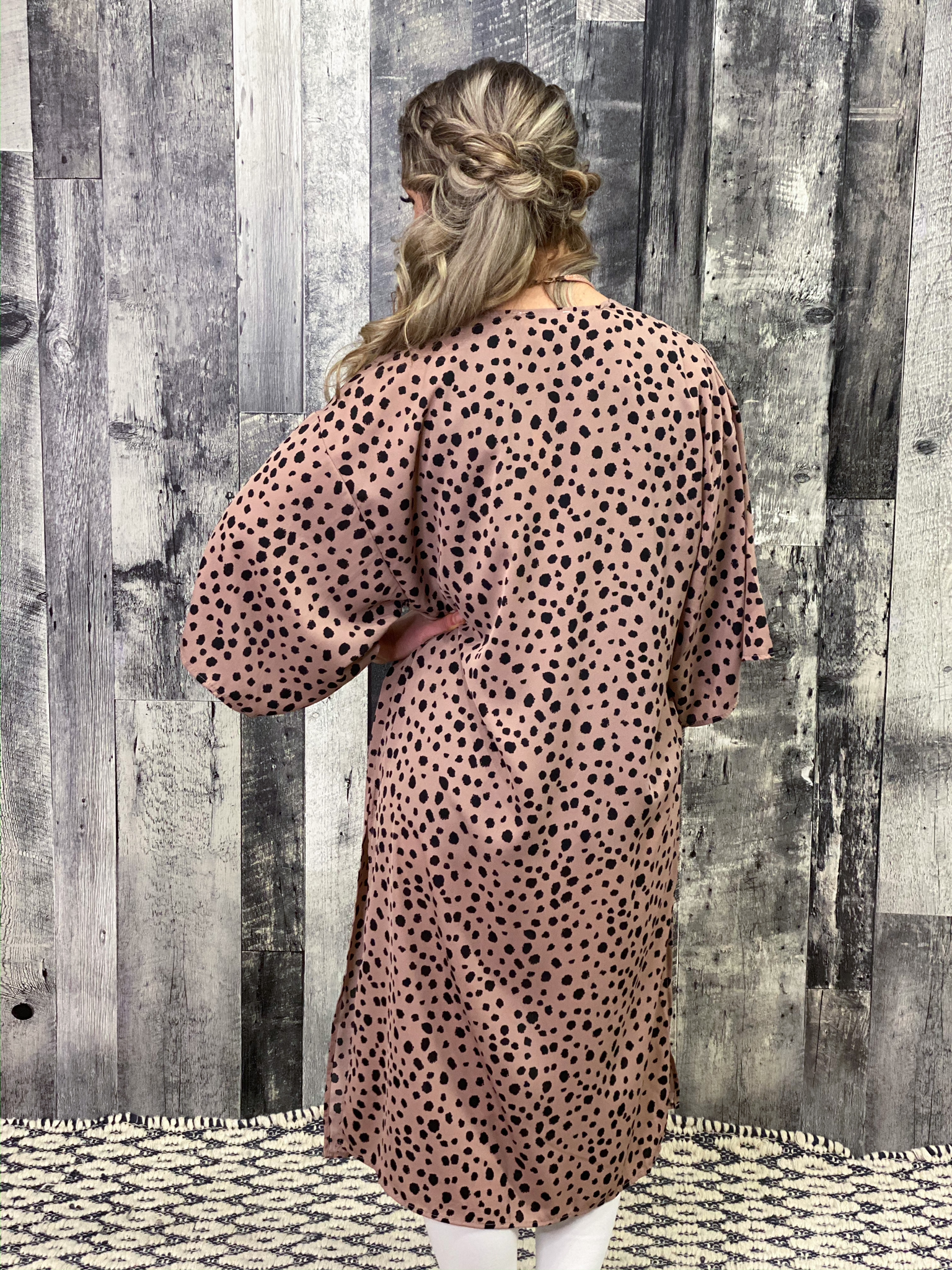 Dusty Rose Dalmation Duster