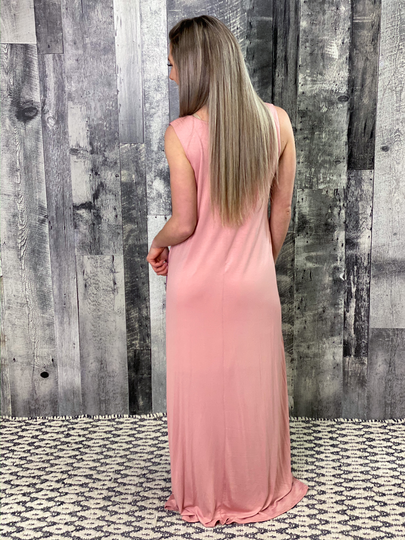 Striped Long Maxi Dress - only XL available