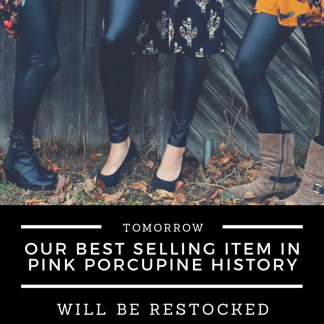 Faux Leather Leggings (High Rise)