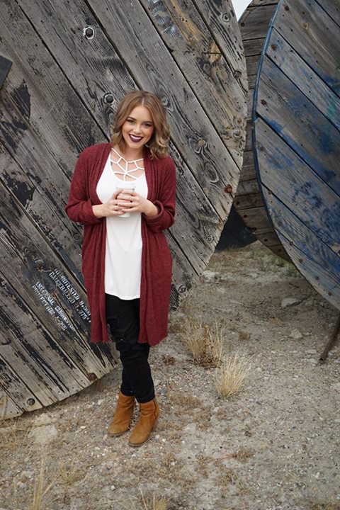 Cranberry Cardigan 99051