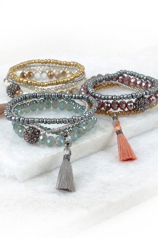 Shimmer Stack Bracelets - 3 Colours 99143