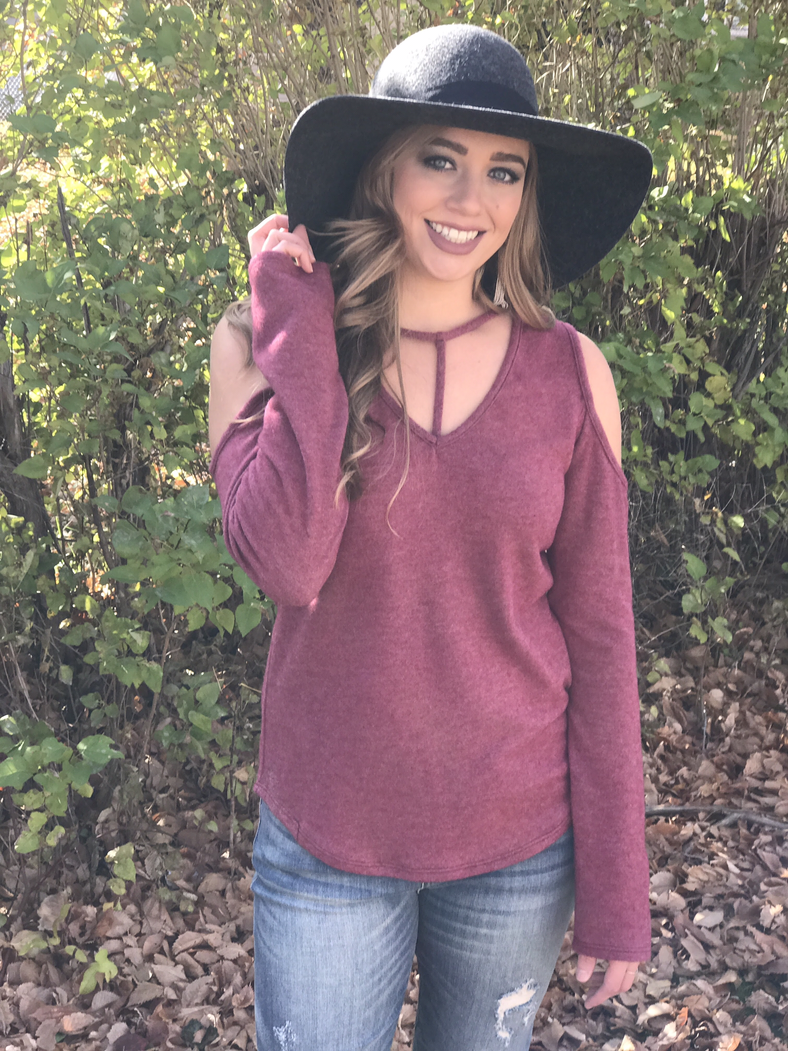 The Fernie Sweater -burgundy 99223