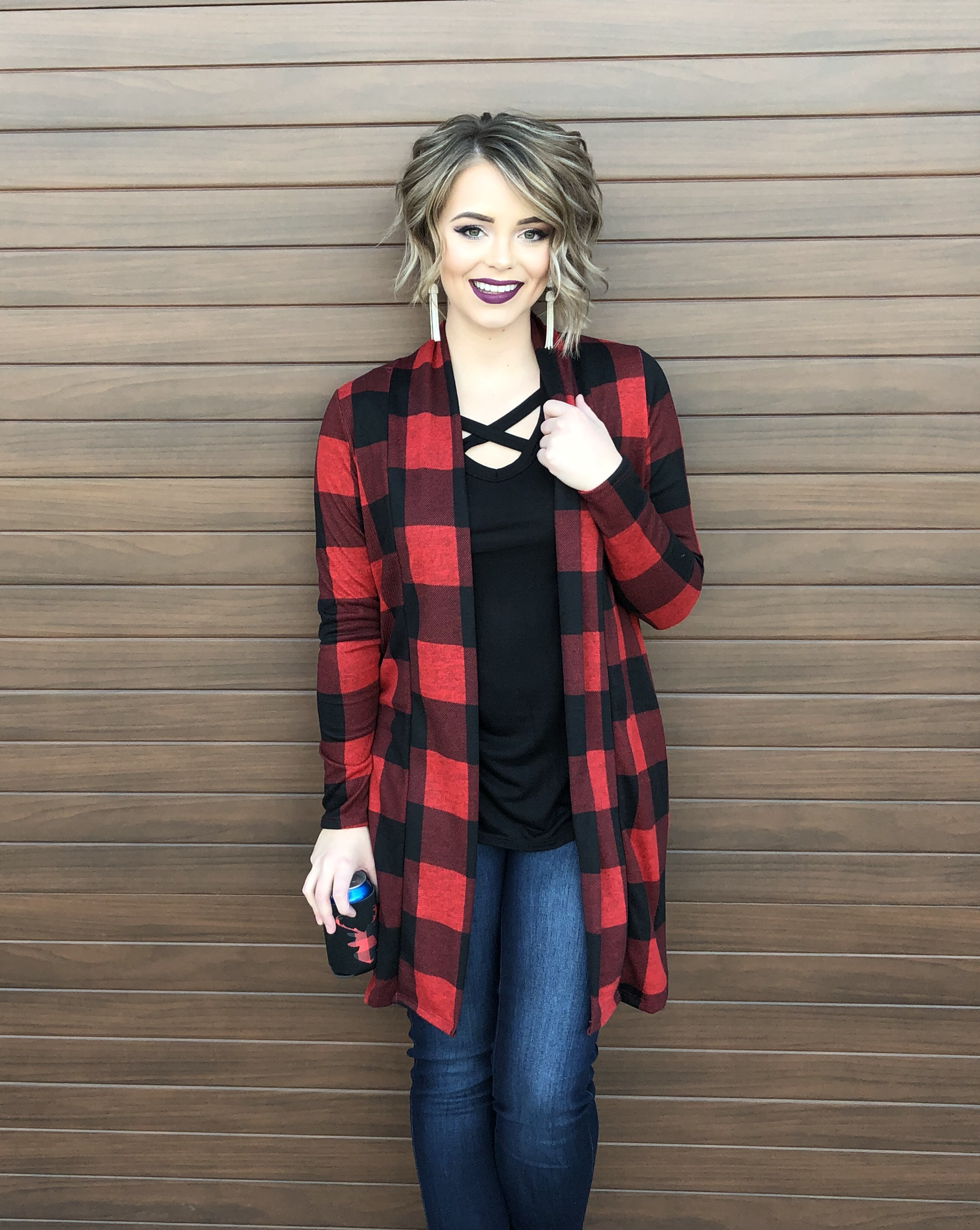 The Whitefish Buffalo Plaid Cardigan 99545