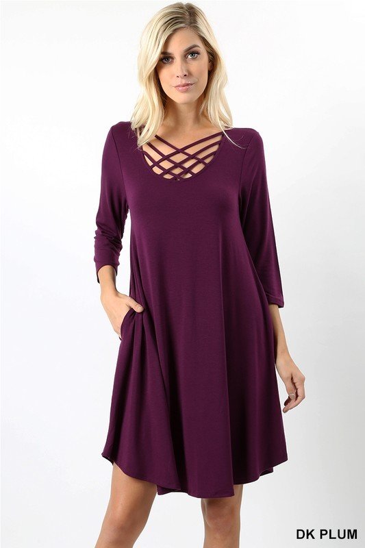 The Duchess Dress - Plum 99494
